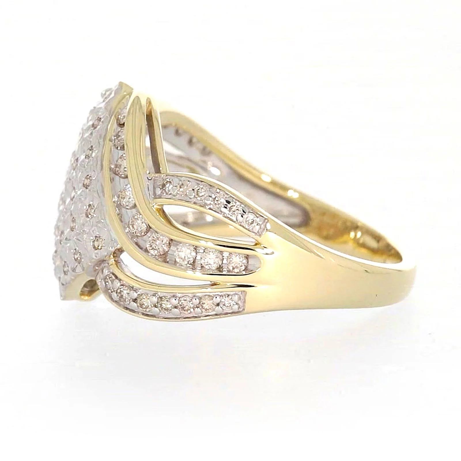 9ct Yellow Gold Round Brilliant Cut 0.34 CARAT tw of Diamonds Ring - Image 17
