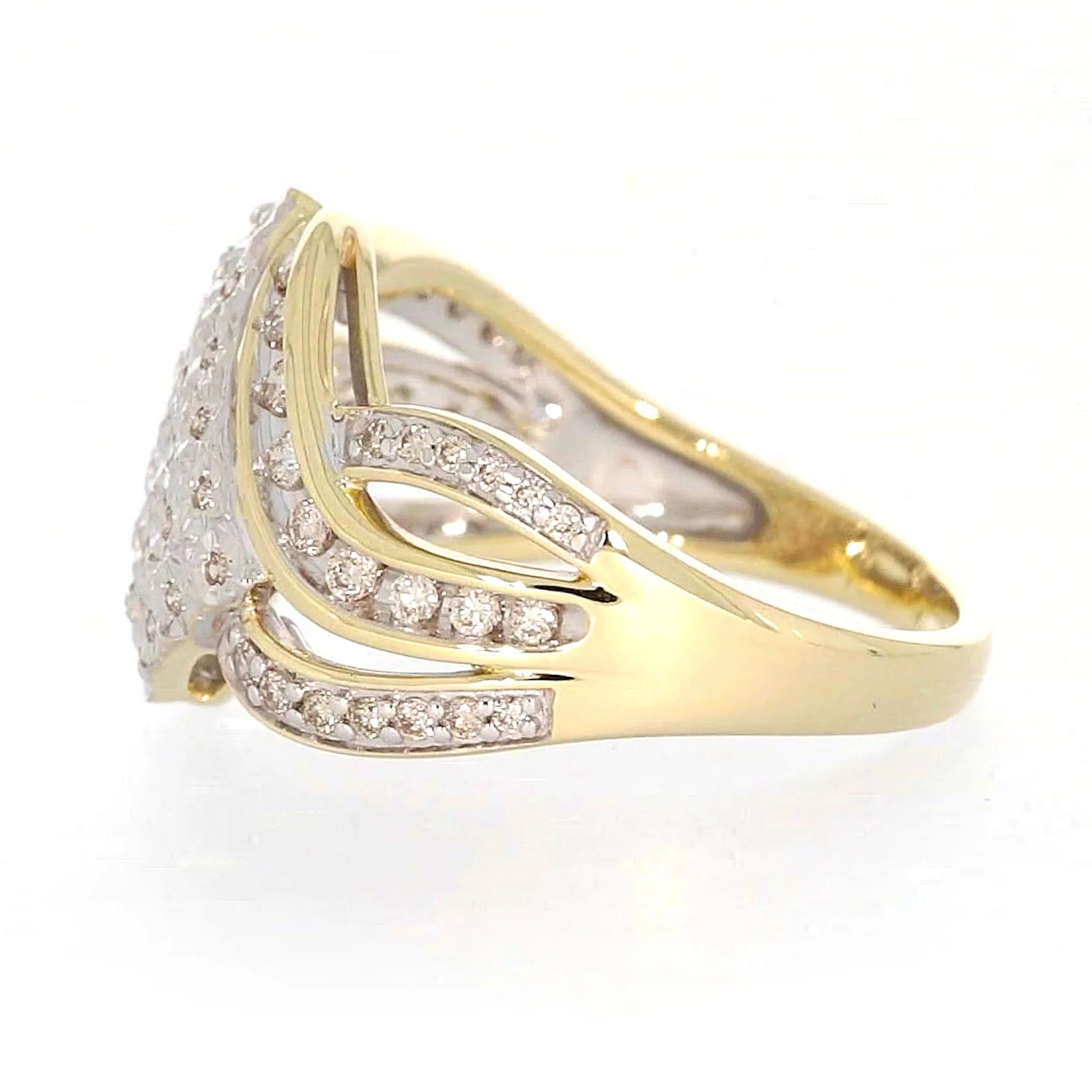 9ct Yellow Gold Round Brilliant Cut 0.34 CARAT tw of Diamonds Ring - Image 18
