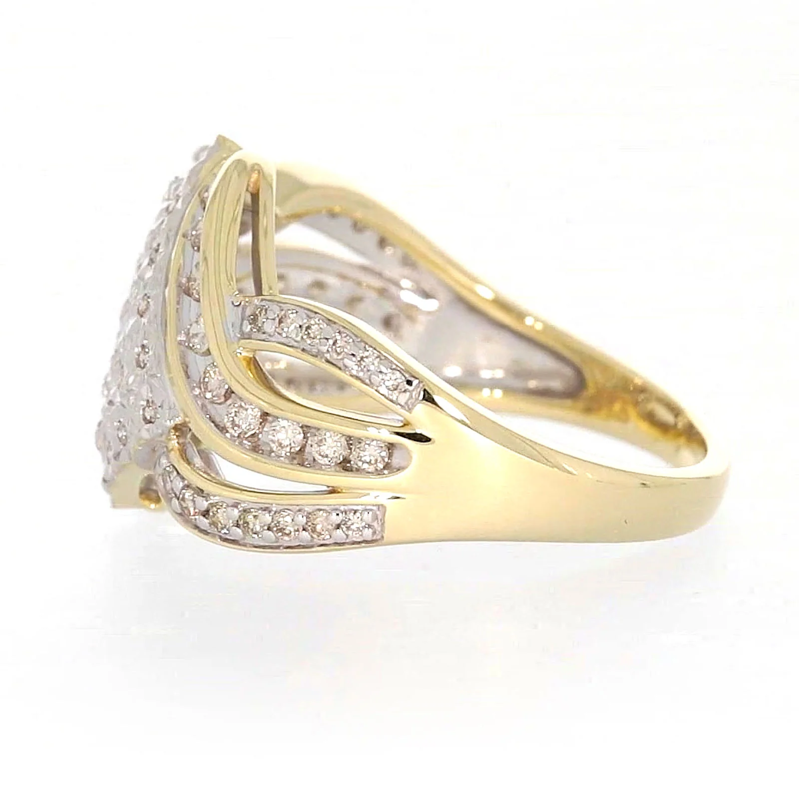 9ct Yellow Gold Round Brilliant Cut 0.34 CARAT tw of Diamonds Ring - Image 19