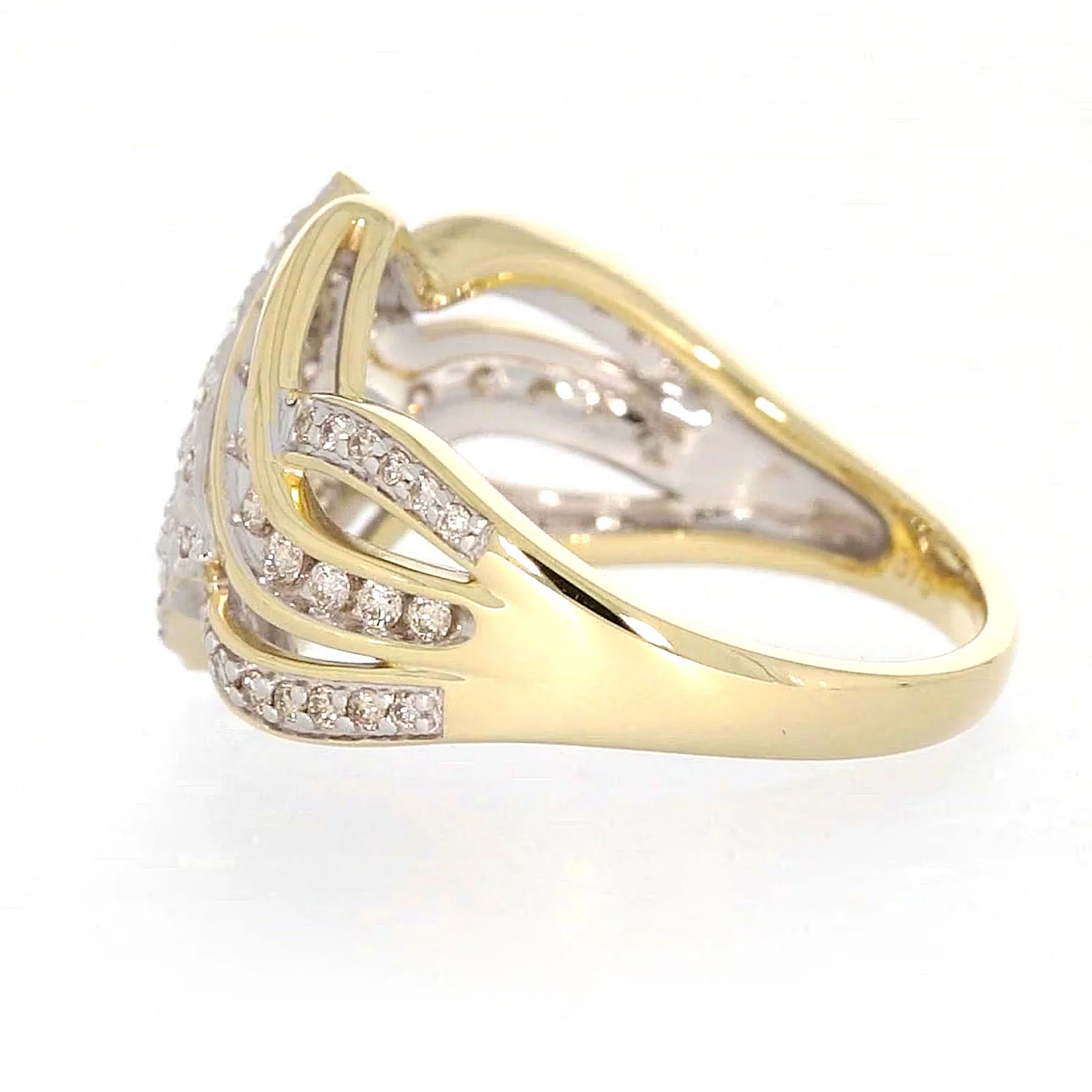 9ct Yellow Gold Round Brilliant Cut 0.34 CARAT tw of Diamonds Ring - Image 22