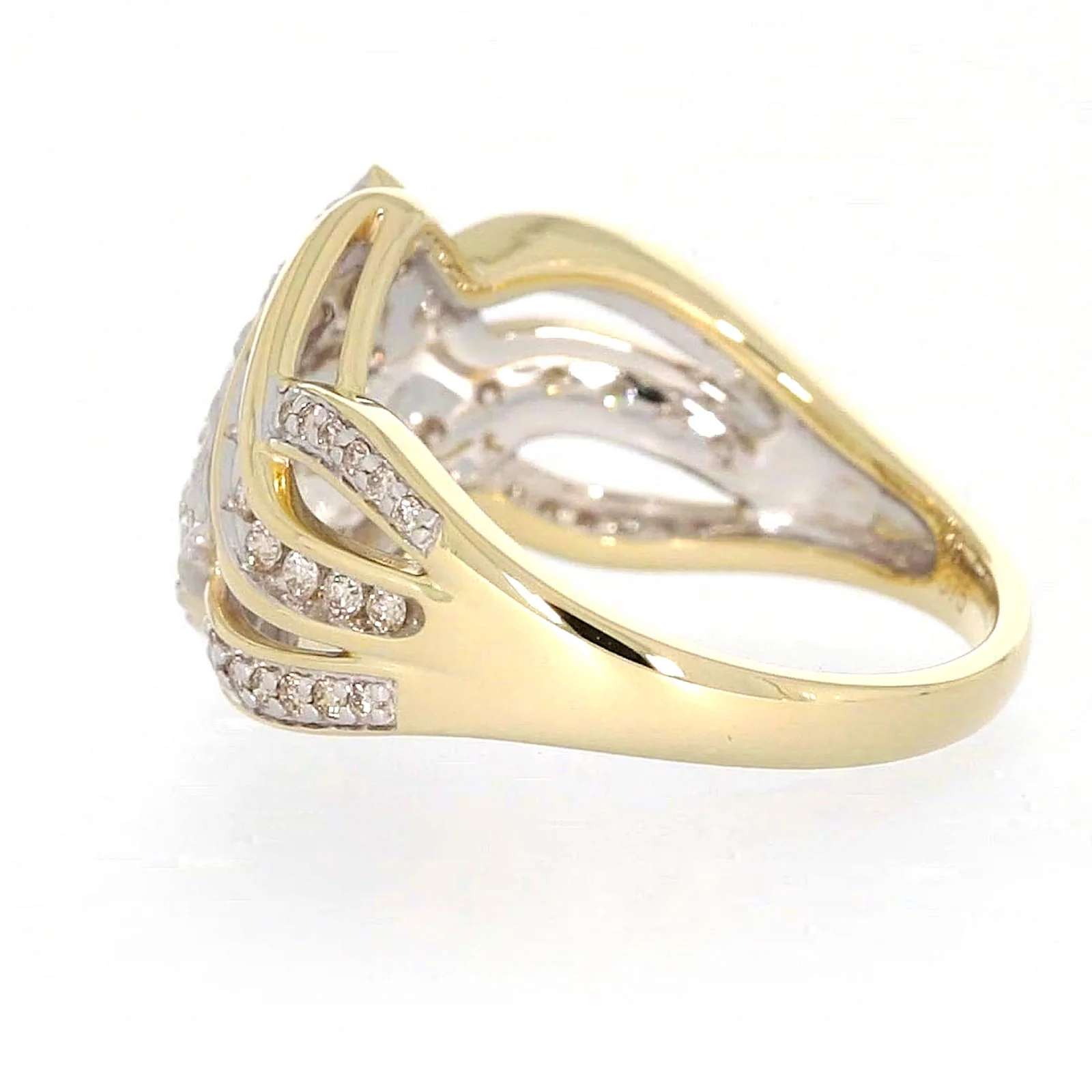 9ct Yellow Gold Round Brilliant Cut 0.34 CARAT tw of Diamonds Ring - Image 24