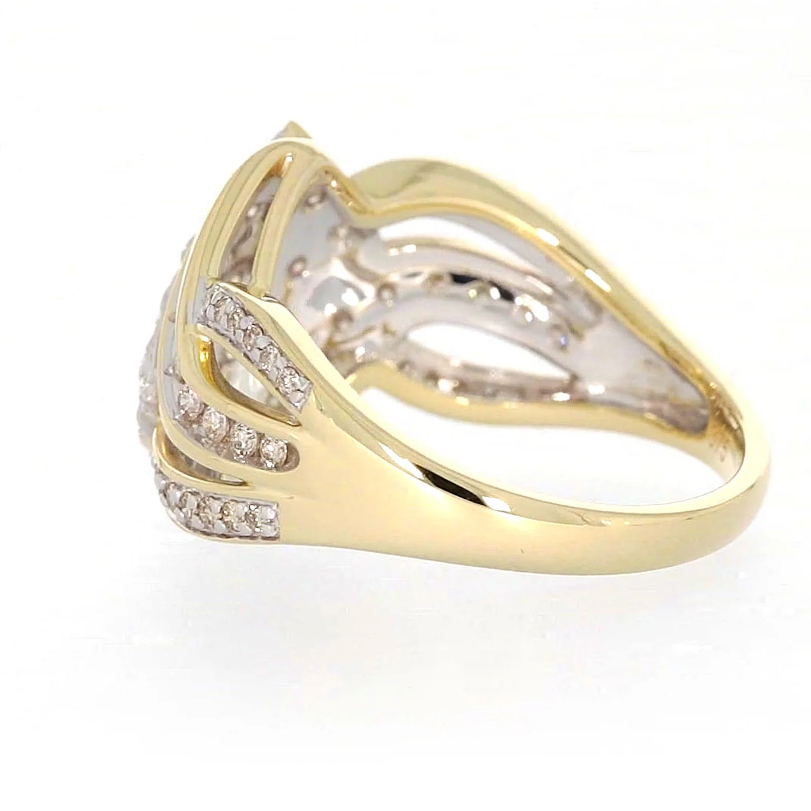 9ct Yellow Gold Round Brilliant Cut 0.34 CARAT tw of Diamonds Ring - Image 25