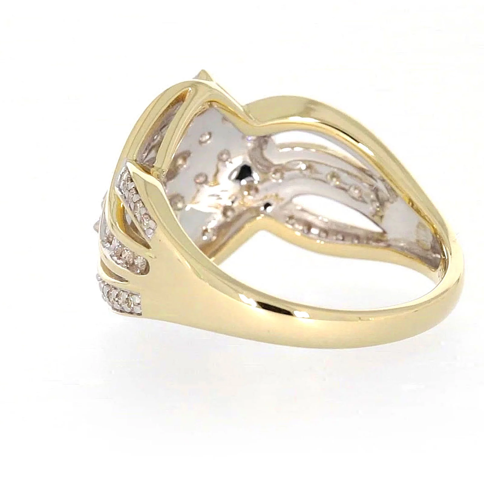 9ct Yellow Gold Round Brilliant Cut 0.34 CARAT tw of Diamonds Ring - Image 28