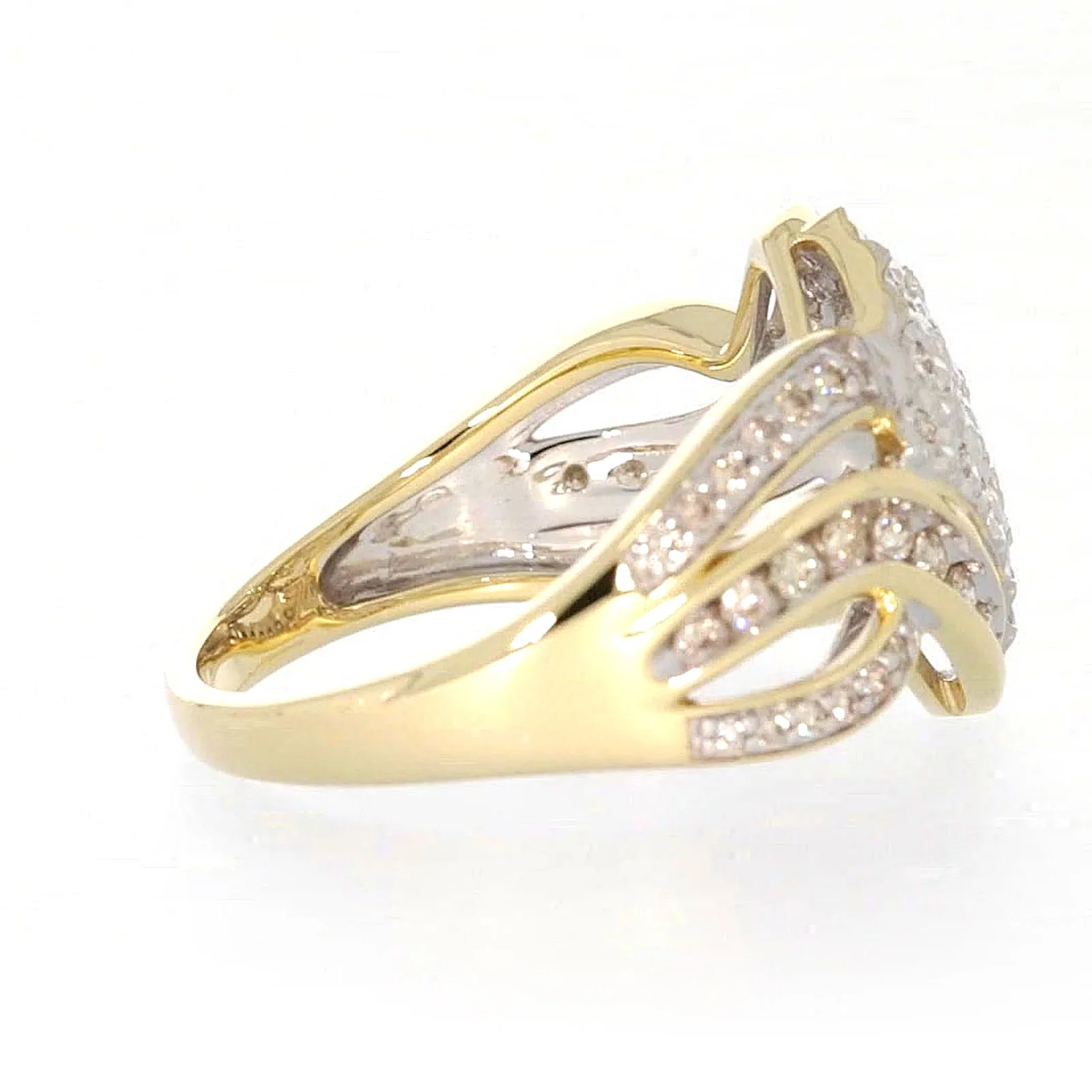 9ct Yellow Gold Round Brilliant Cut 0.34 CARAT tw of Diamonds Ring - Image 53