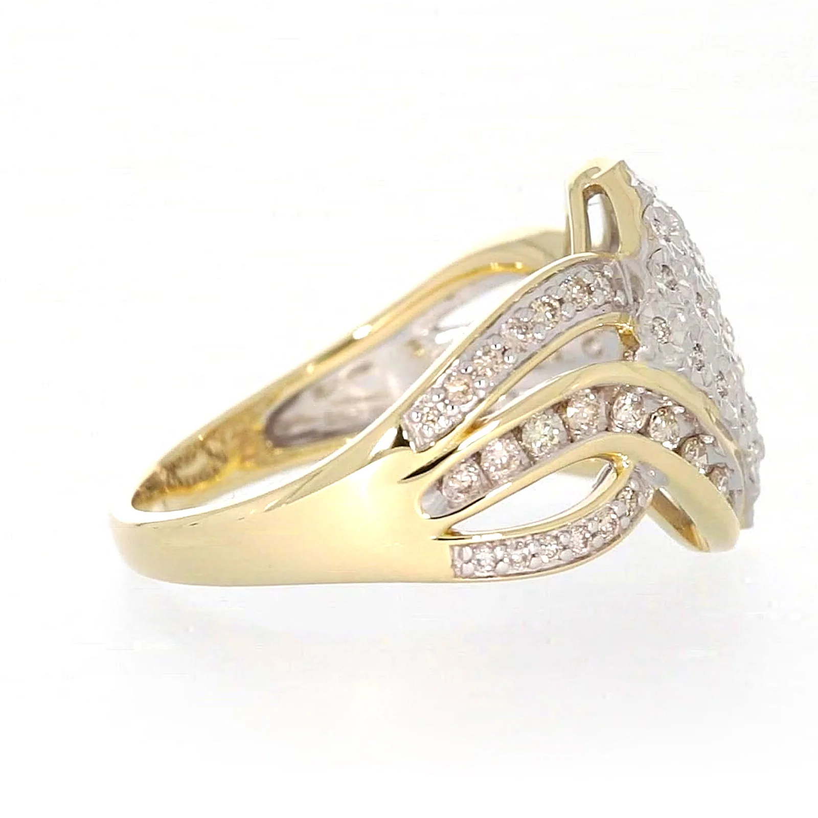 9ct Yellow Gold Round Brilliant Cut 0.34 CARAT tw of Diamonds Ring - Image 55