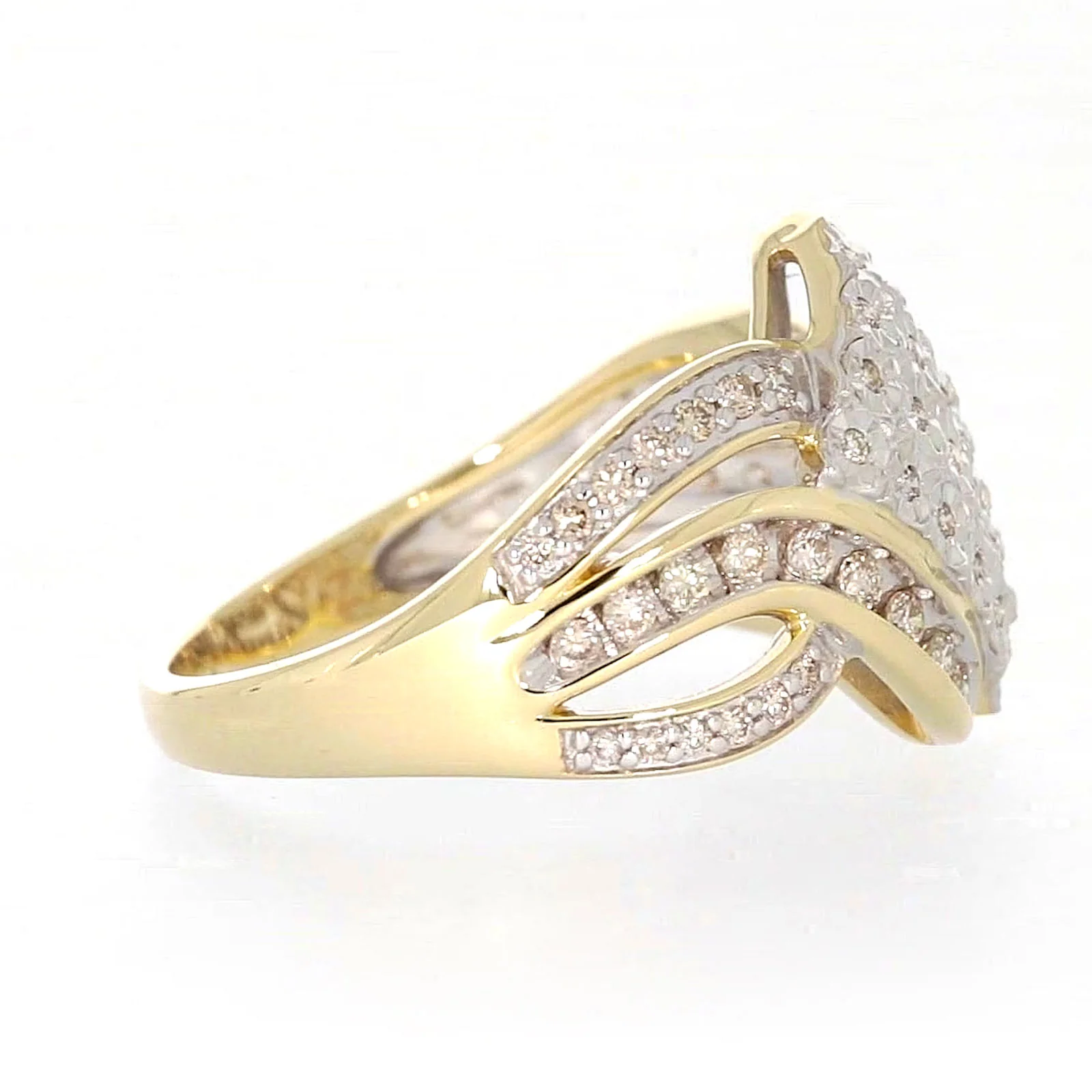 9ct Yellow Gold Round Brilliant Cut 0.34 CARAT tw of Diamonds Ring - Image 56