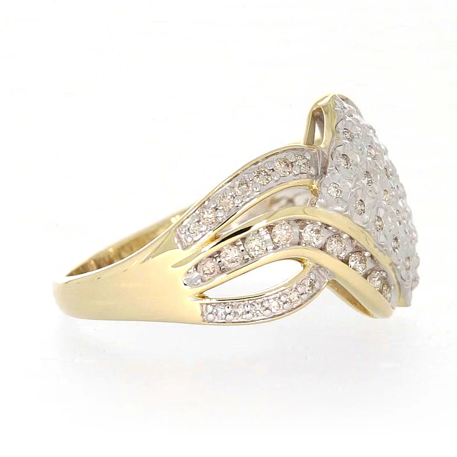 9ct Yellow Gold Round Brilliant Cut 0.34 CARAT tw of Diamonds Ring - Image 58