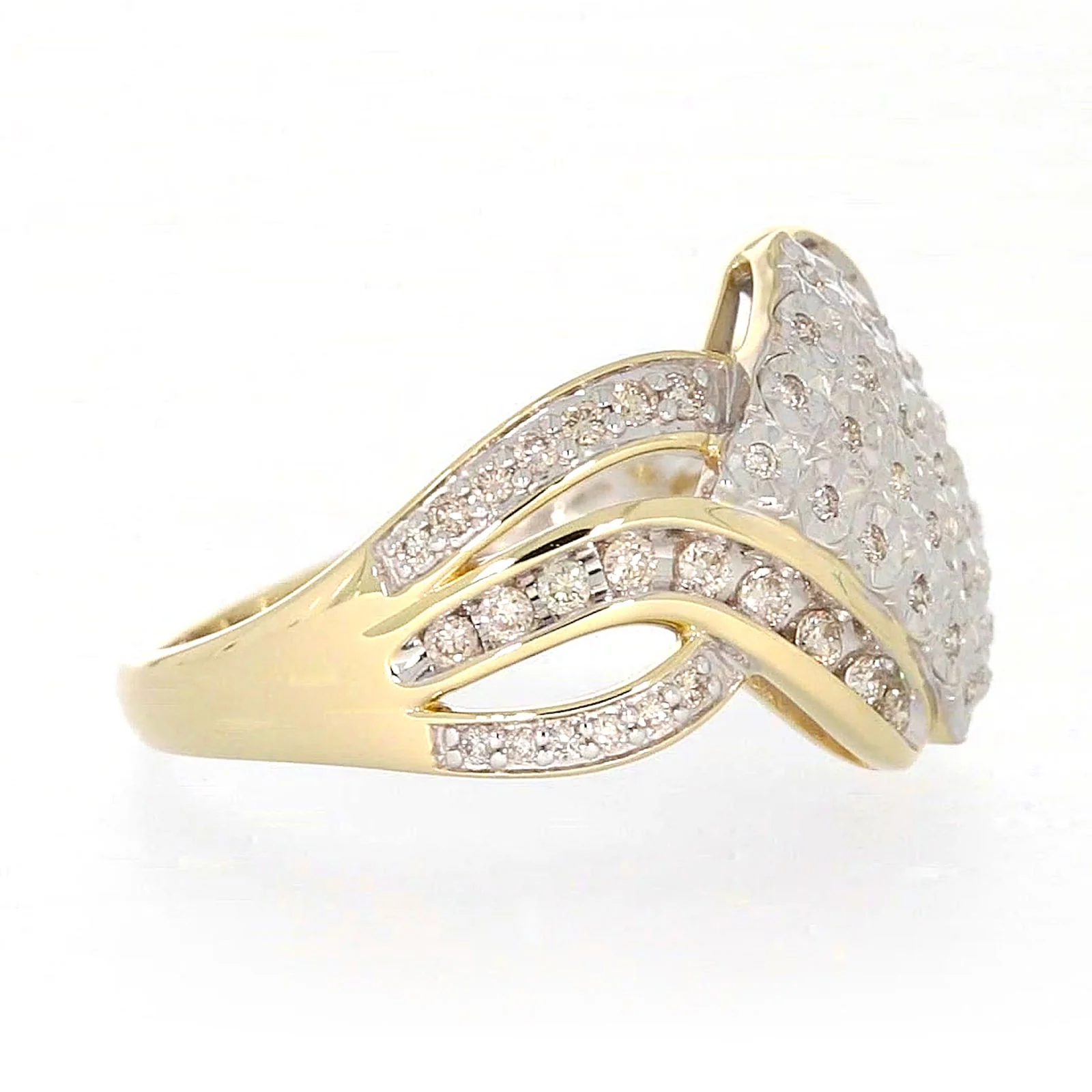 9ct Yellow Gold Round Brilliant Cut 0.34 CARAT tw of Diamonds Ring - Image 59