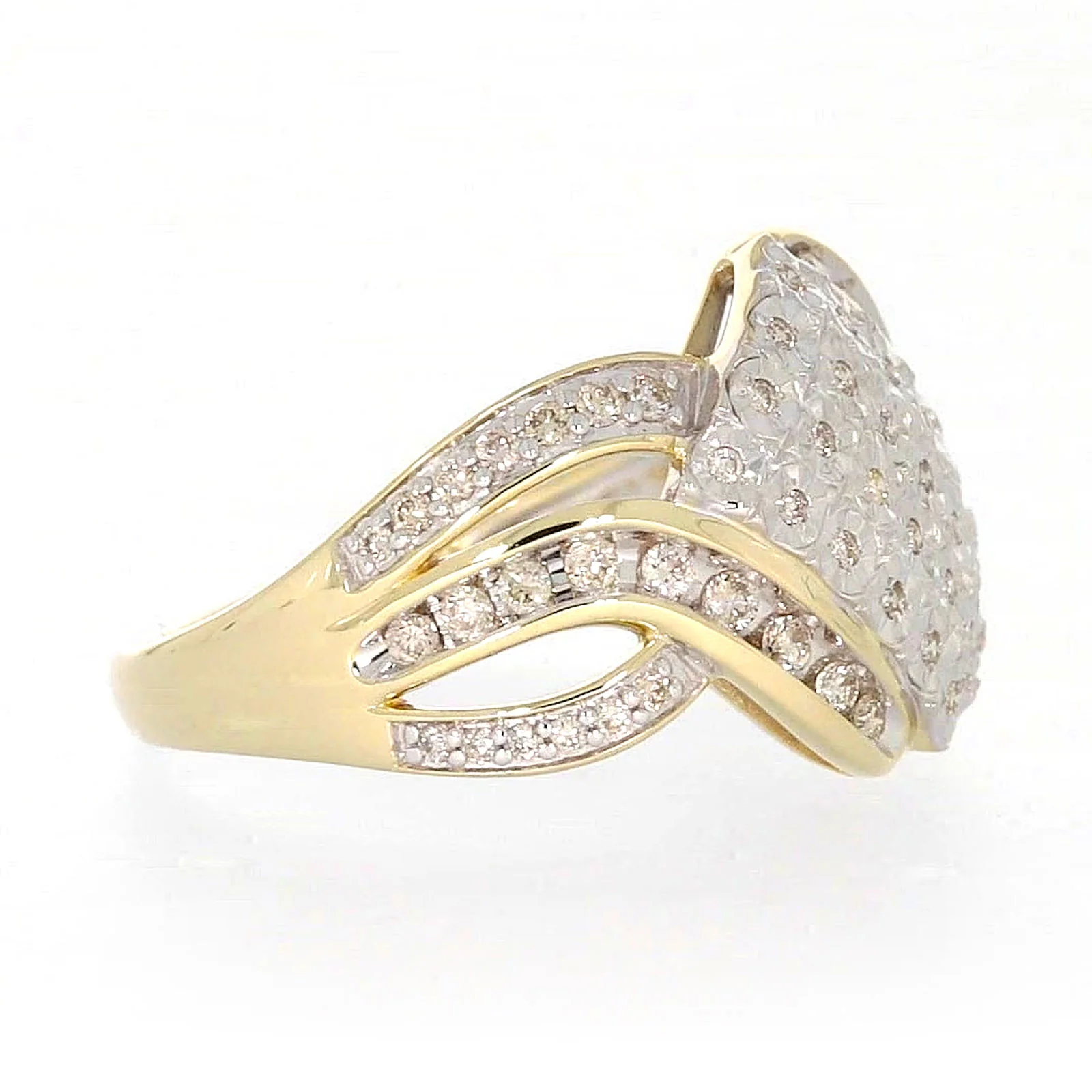 9ct Yellow Gold Round Brilliant Cut 0.34 CARAT tw of Diamonds Ring - Image 60