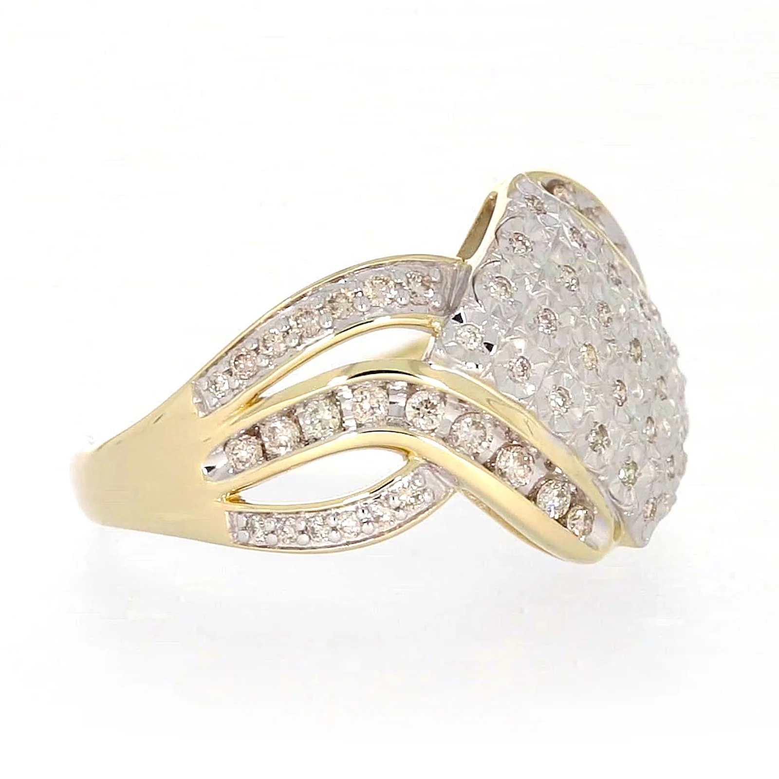 9ct Yellow Gold Round Brilliant Cut 0.34 CARAT tw of Diamonds Ring - Image 62