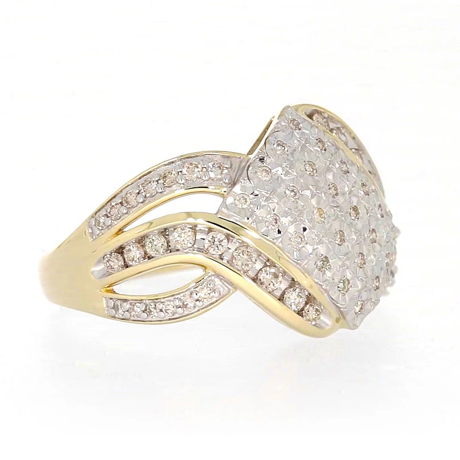 9ct Yellow Gold Round Brilliant Cut 0.34 CARAT tw of Diamonds Ring - Image 64