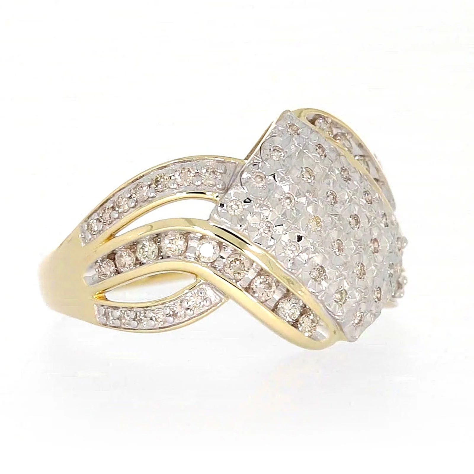 9ct Yellow Gold Round Brilliant Cut 0.34 CARAT tw of Diamonds Ring - Image 65