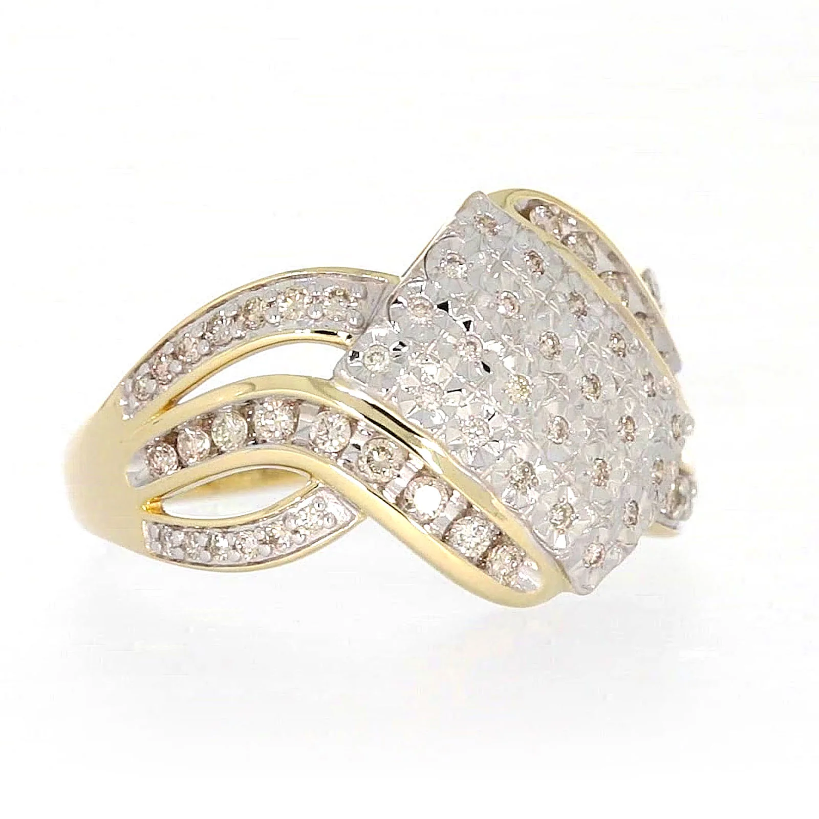 9ct Yellow Gold Round Brilliant Cut 0.34 CARAT tw of Diamonds Ring - Image 66