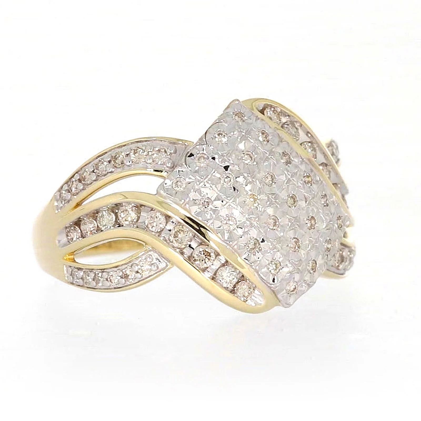 9ct Yellow Gold Round Brilliant Cut 0.34 CARAT tw of Diamonds Ring - Image 67