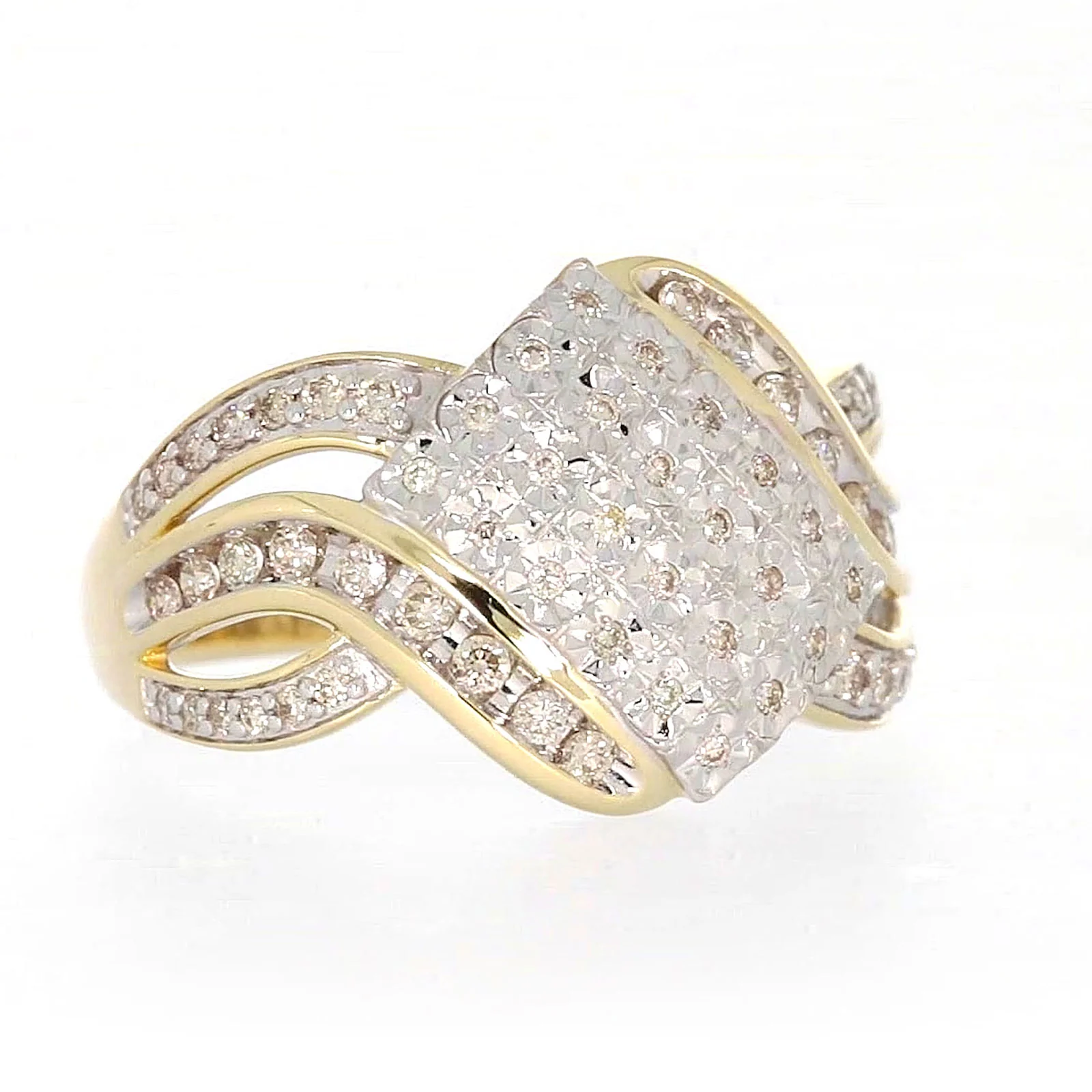 9ct Yellow Gold Round Brilliant Cut 0.34 CARAT tw of Diamonds Ring - Image 68