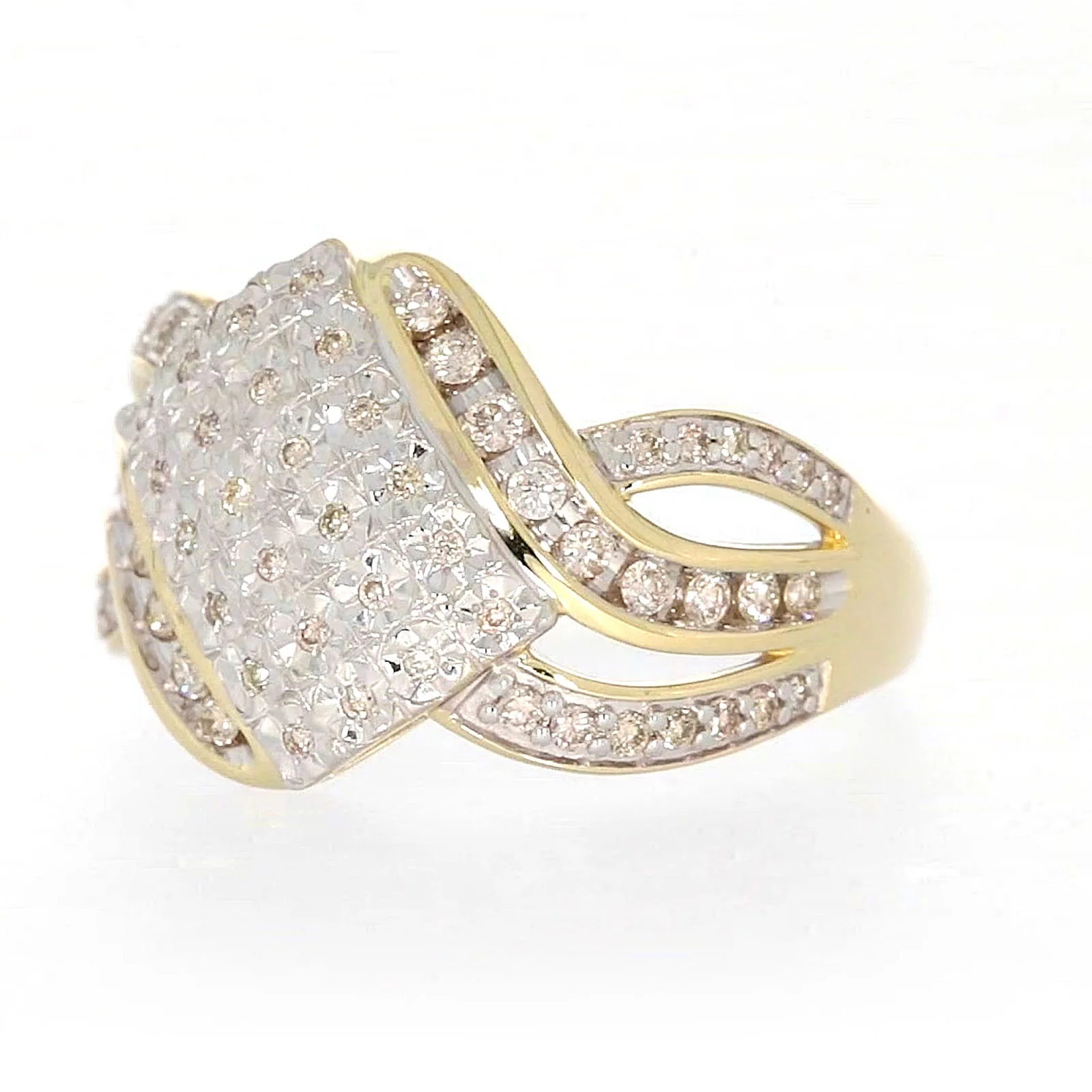9ct Yellow Gold Round Brilliant Cut 0.34 CARAT tw of Diamonds Ring - Image 7