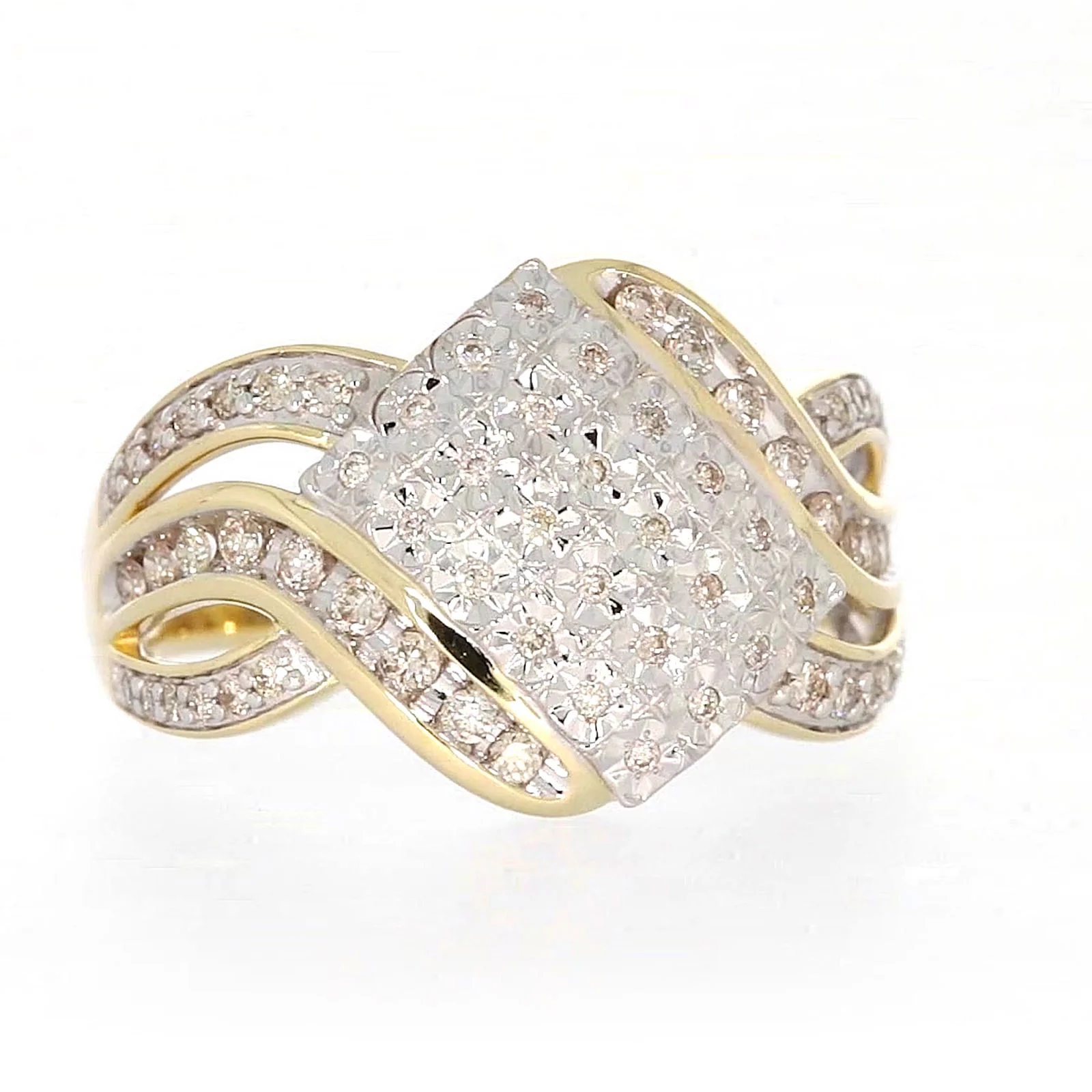 9ct Yellow Gold Round Brilliant Cut 0.34 CARAT tw of Diamonds Ring - Image 70