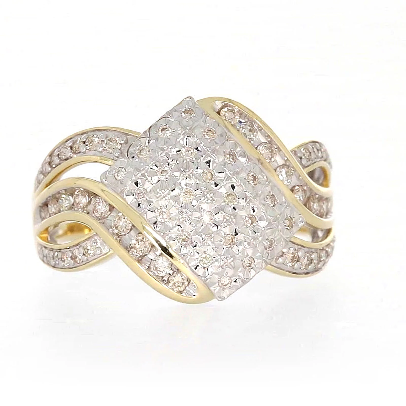 9ct Yellow Gold Round Brilliant Cut 0.34 CARAT tw of Diamonds Ring - Image 71