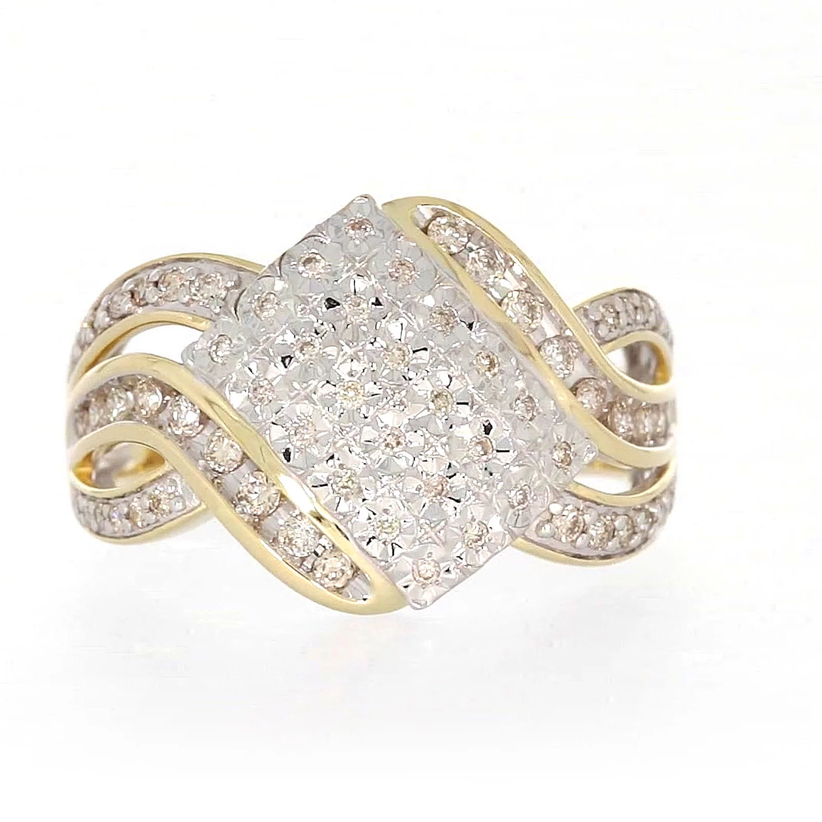 9ct Yellow Gold Round Brilliant Cut 0.34 CARAT tw of Diamonds Ring - Image 72