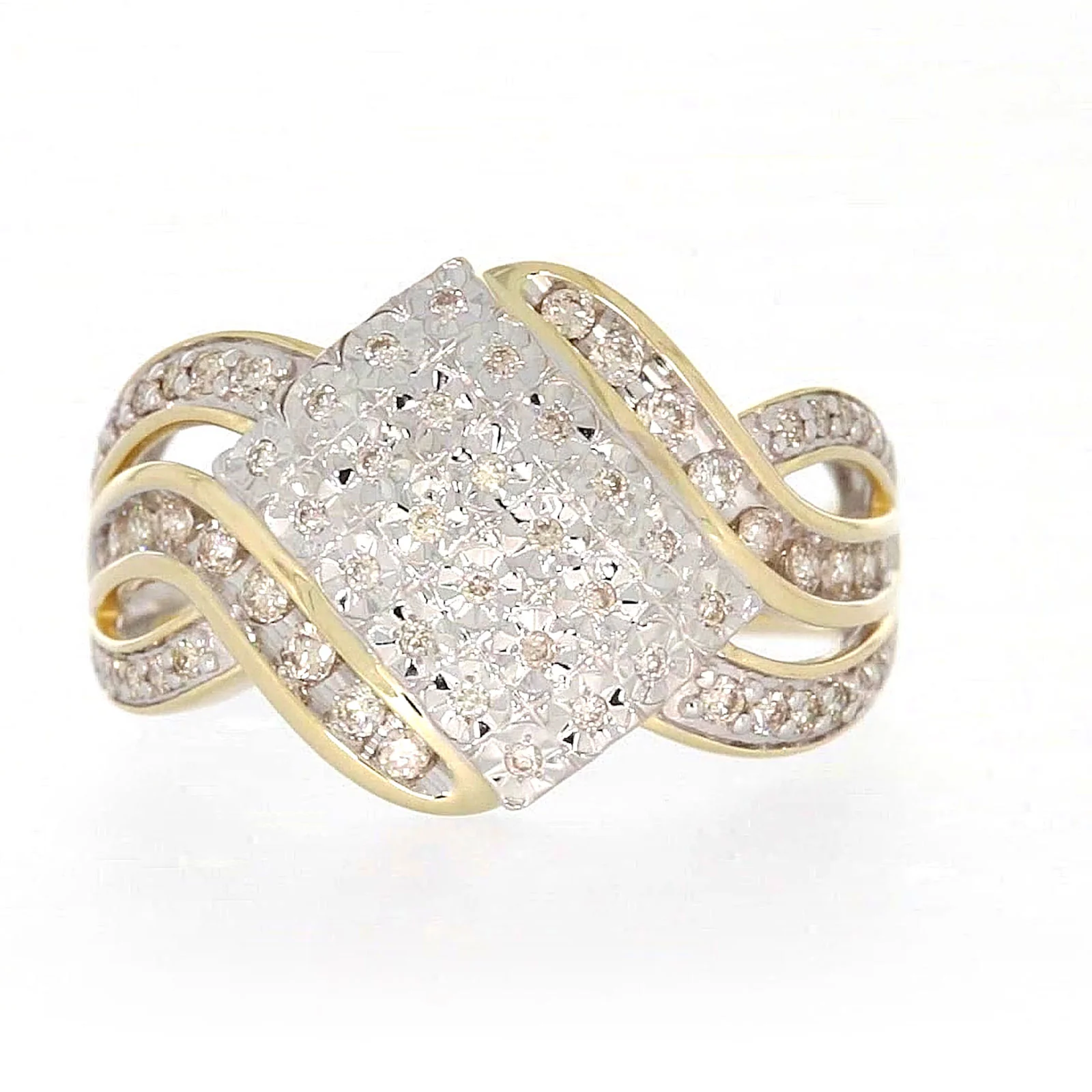 9ct Yellow Gold Round Brilliant Cut 0.34 CARAT tw of Diamonds Ring - Image 73
