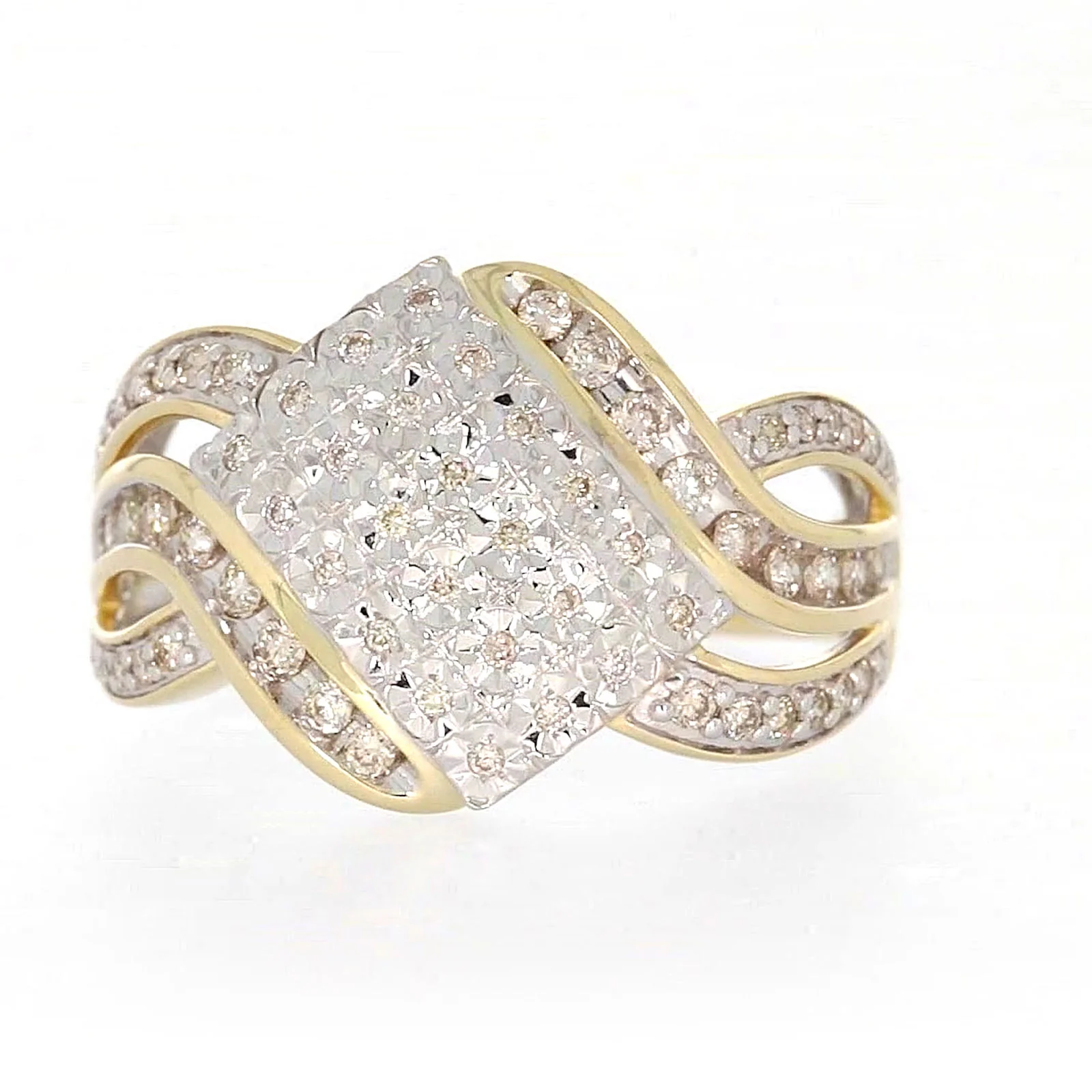 9ct Yellow Gold Round Brilliant Cut 0.34 CARAT tw of Diamonds Ring - Image 74