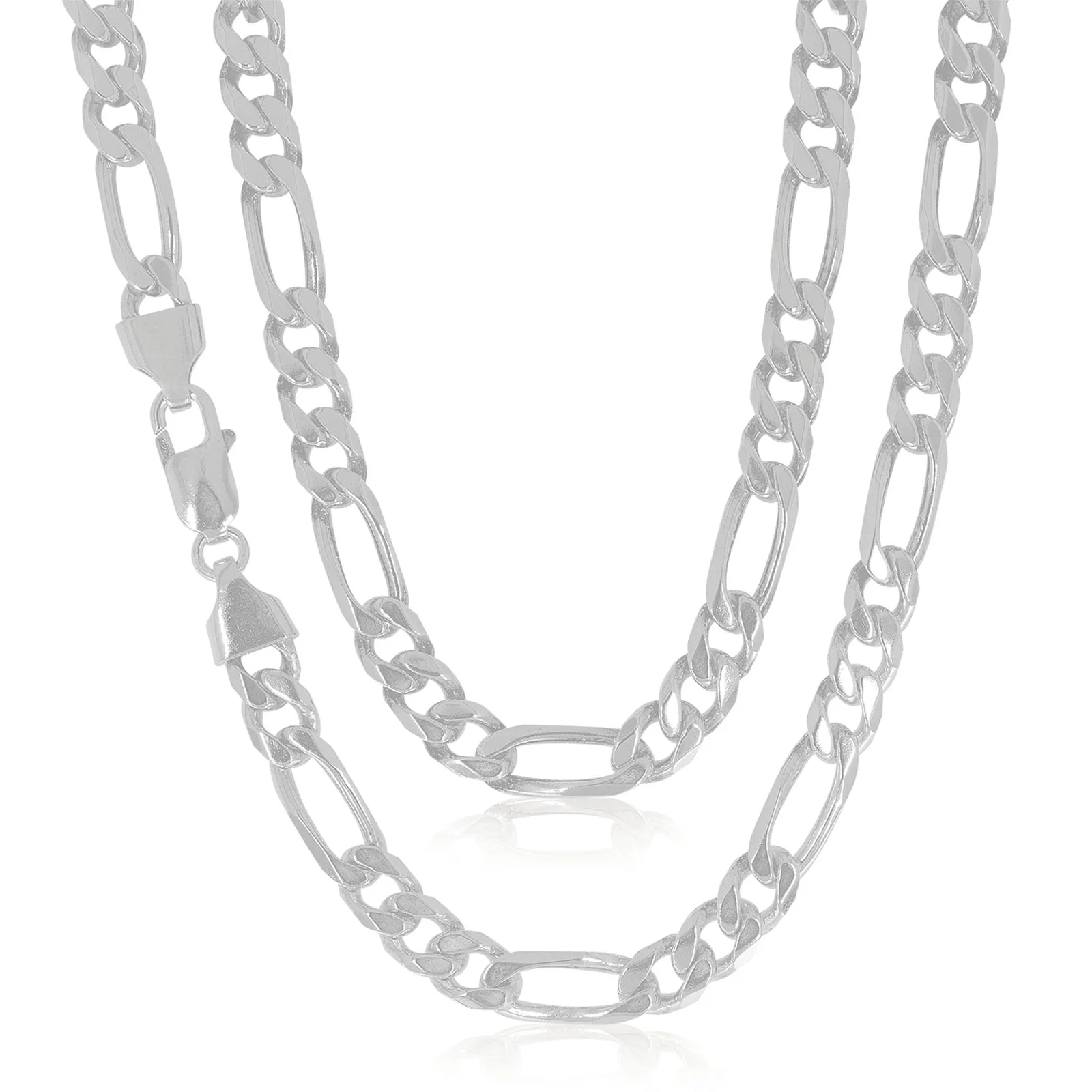 Sterling Silver 55cm Figaro Chain