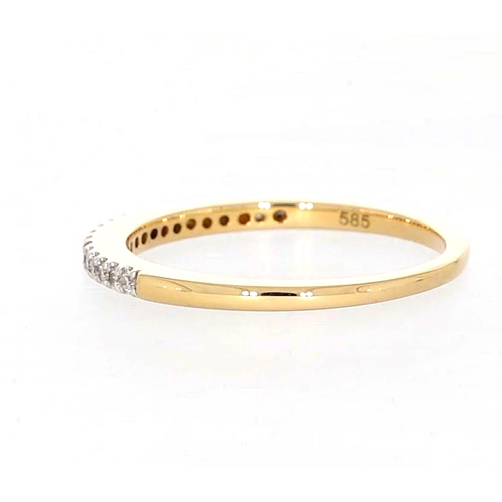 New York 14ct Yellow Gold Round Brilliant Cut 0.15 CARAT tw of Diamonds Ring - Image 26