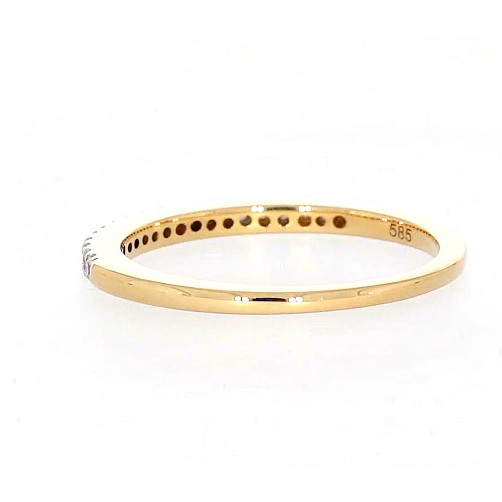 New York 14ct Yellow Gold Round Brilliant Cut 0.15 CARAT tw of Diamonds Ring - Image 31