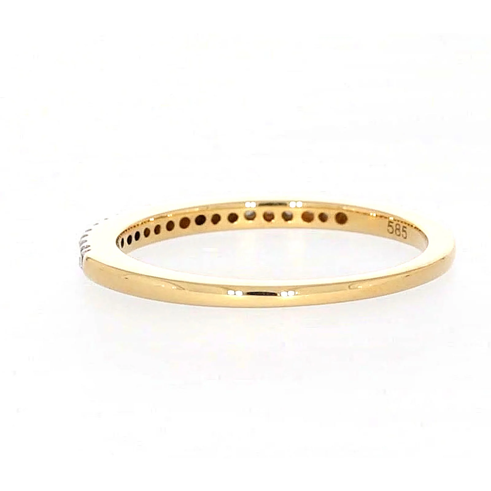 New York 14ct Yellow Gold Round Brilliant Cut 0.15 CARAT tw of Diamonds Ring - Image 32