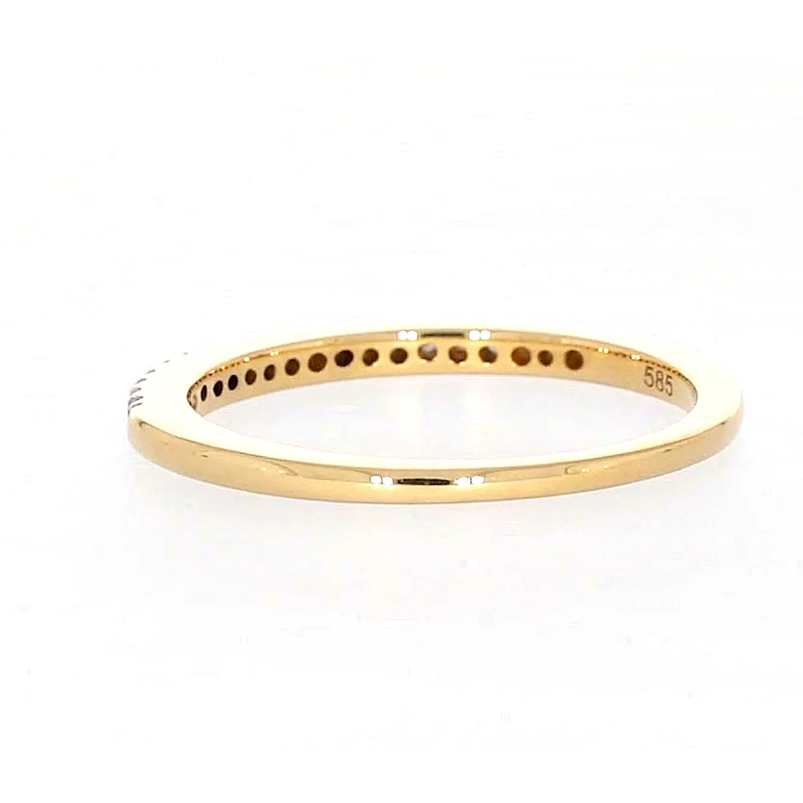 New York 14ct Yellow Gold Round Brilliant Cut 0.15 CARAT tw of Diamonds Ring - Image 33