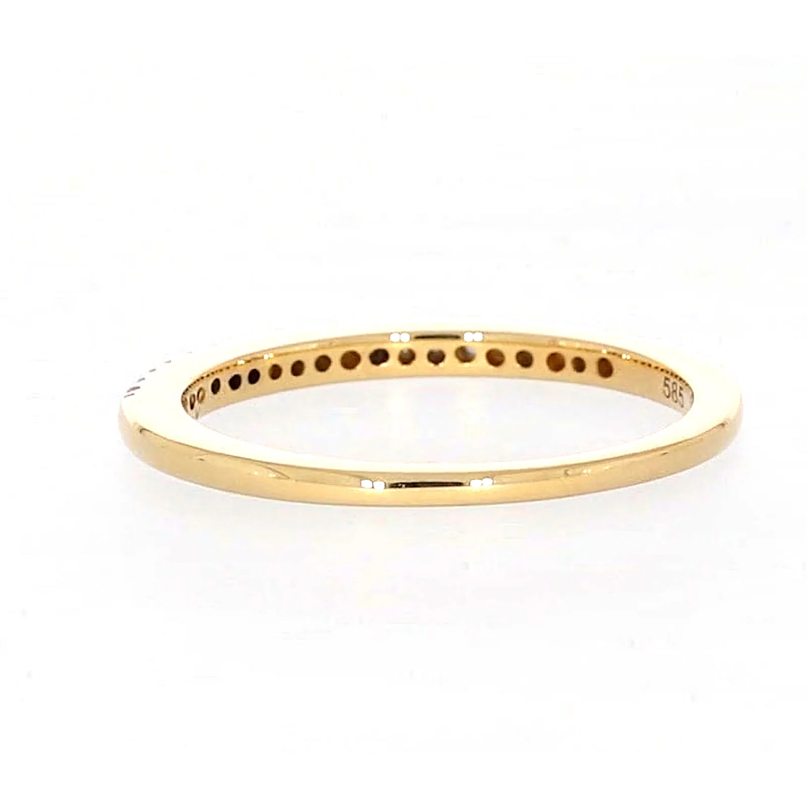 New York 14ct Yellow Gold Round Brilliant Cut 0.15 CARAT tw of Diamonds Ring - Image 35