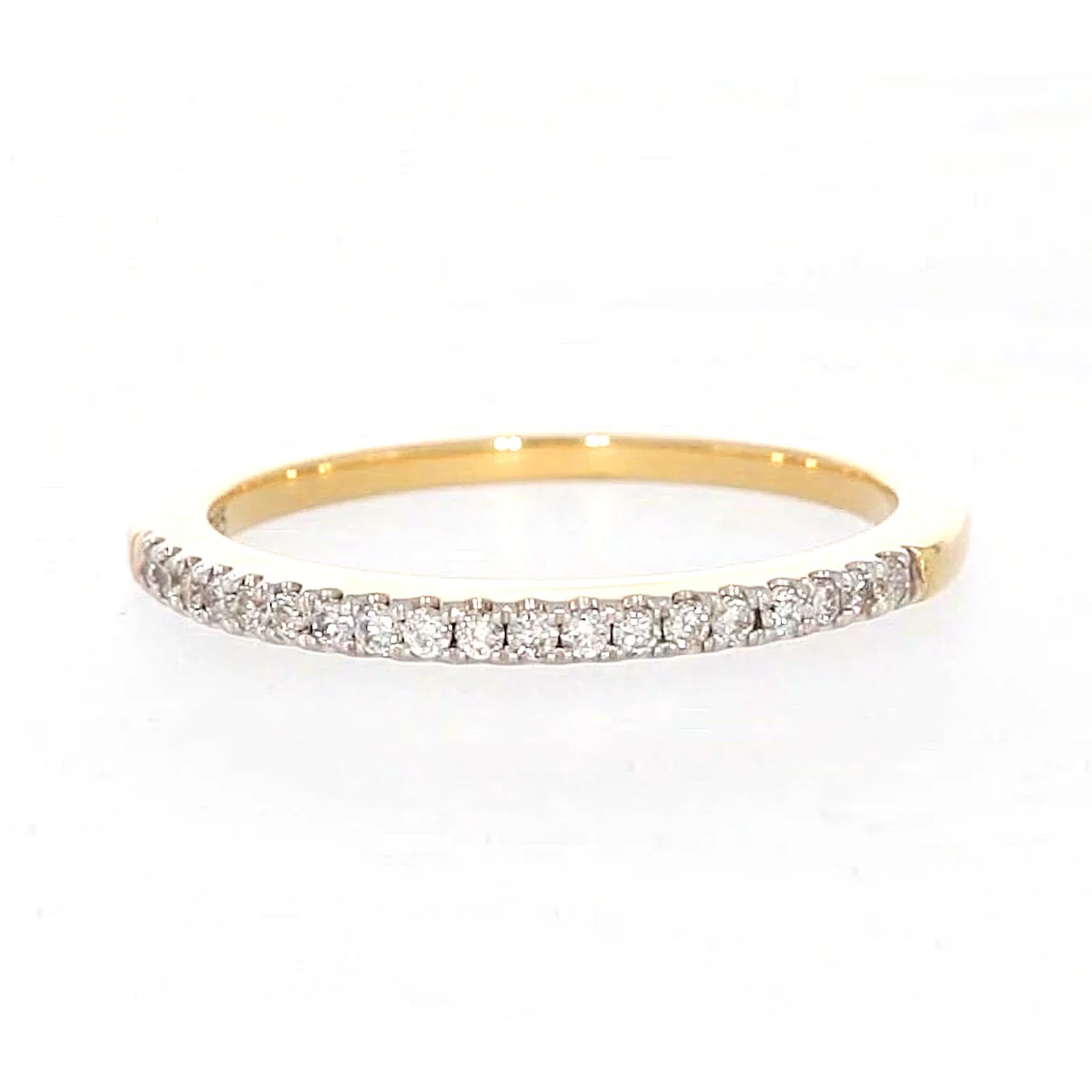 New York 14ct Yellow Gold Round Brilliant Cut 0.15 CARAT tw of Diamonds Ring - Image 4
