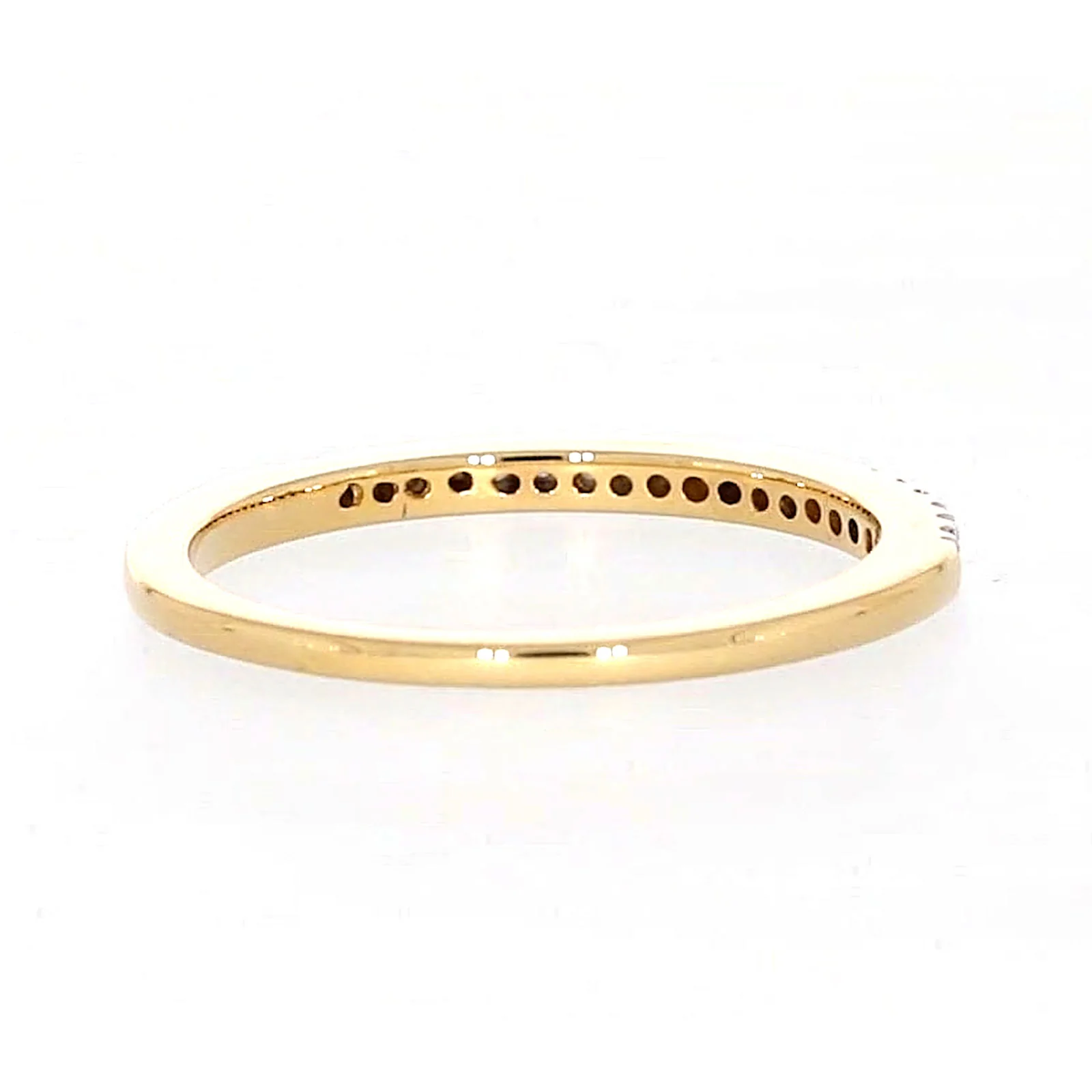 New York 14ct Yellow Gold Round Brilliant Cut 0.15 CARAT tw of Diamonds Ring - Image 45