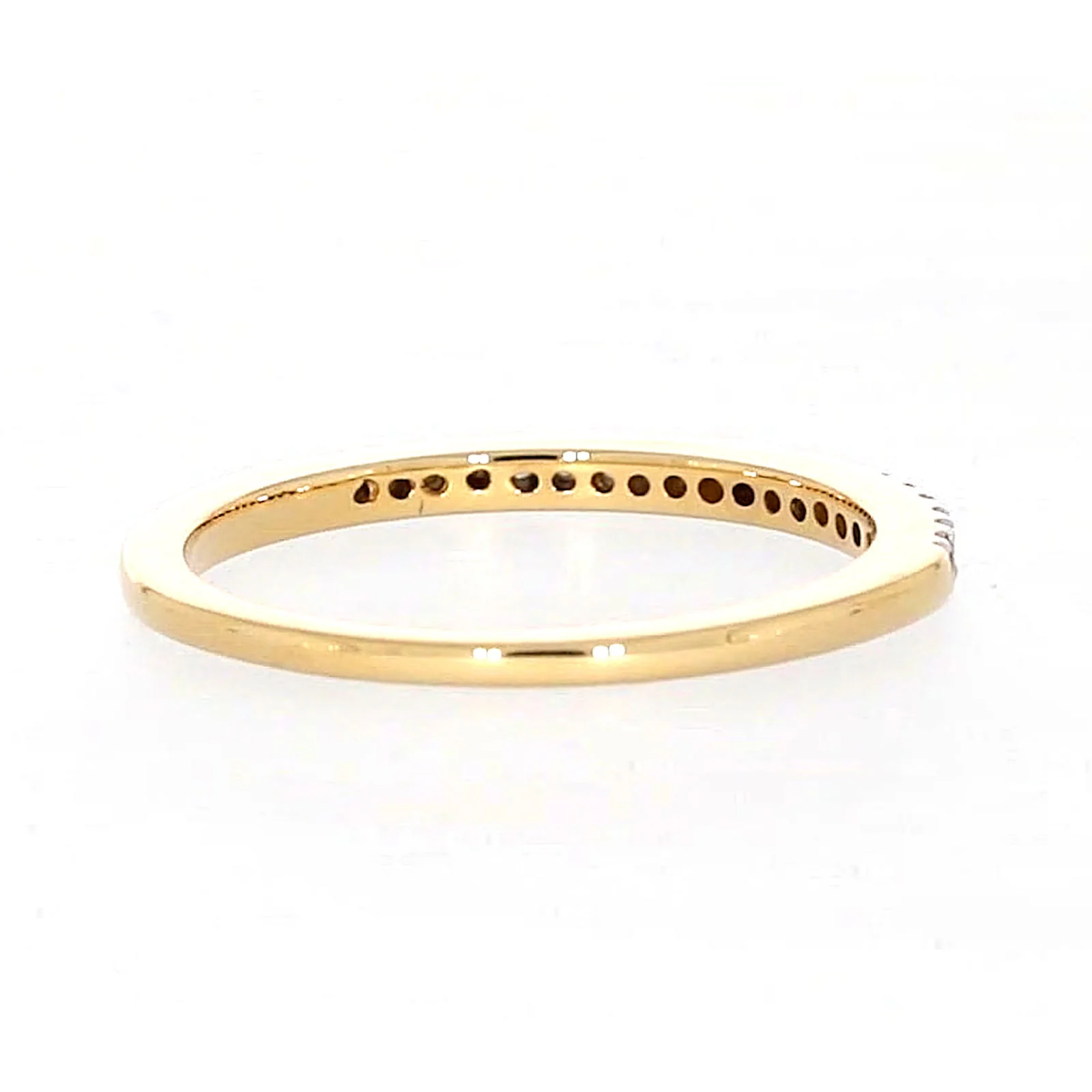 New York 14ct Yellow Gold Round Brilliant Cut 0.15 CARAT tw of Diamonds Ring - Image 46