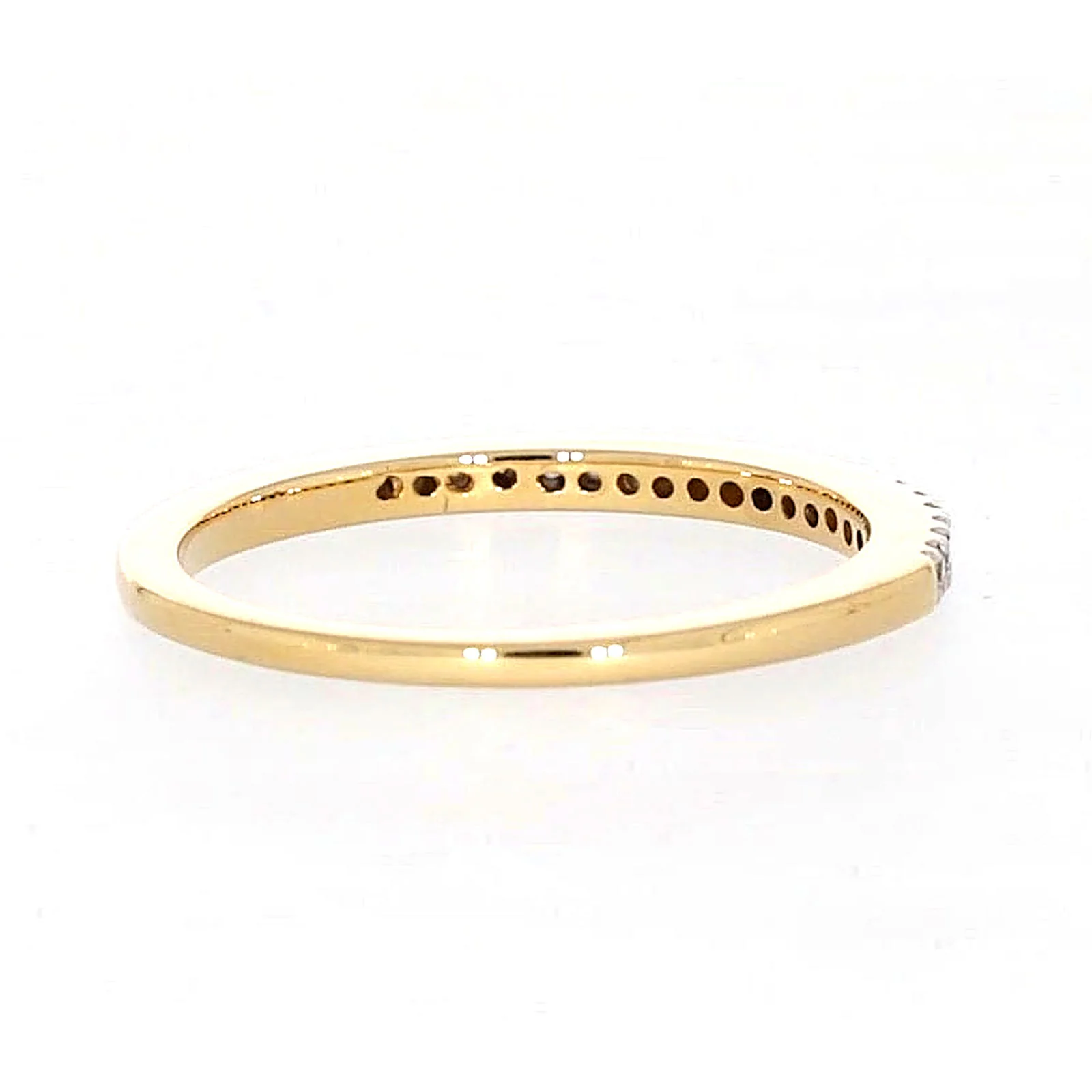 New York 14ct Yellow Gold Round Brilliant Cut 0.15 CARAT tw of Diamonds Ring - Image 47