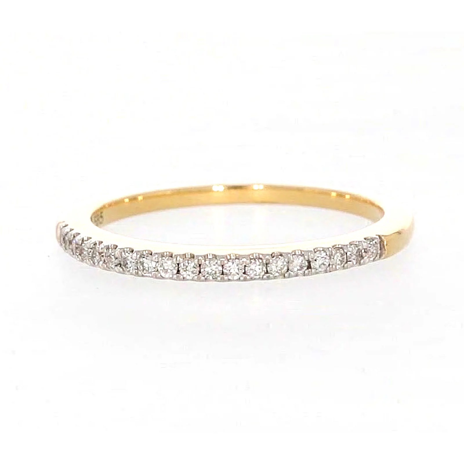 New York 14ct Yellow Gold Round Brilliant Cut 0.15 CARAT tw of Diamonds Ring - Image 5