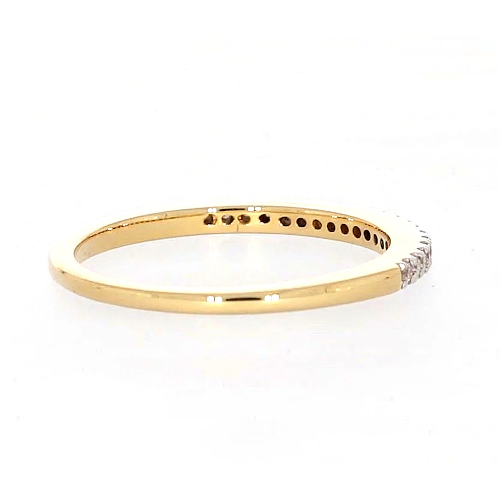 New York 14ct Yellow Gold Round Brilliant Cut 0.15 CARAT tw of Diamonds Ring - Image 50