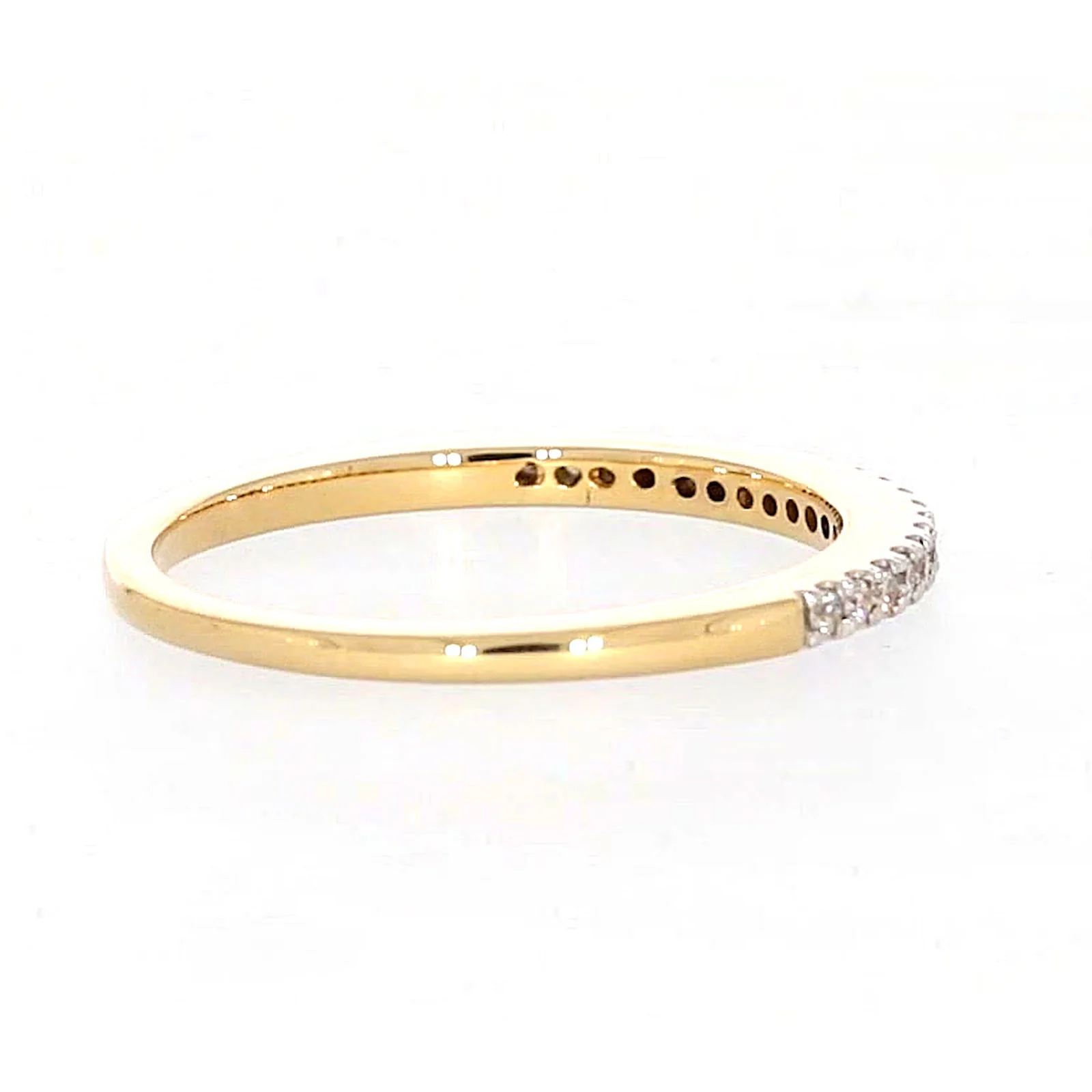 New York 14ct Yellow Gold Round Brilliant Cut 0.15 CARAT tw of Diamonds Ring - Image 53