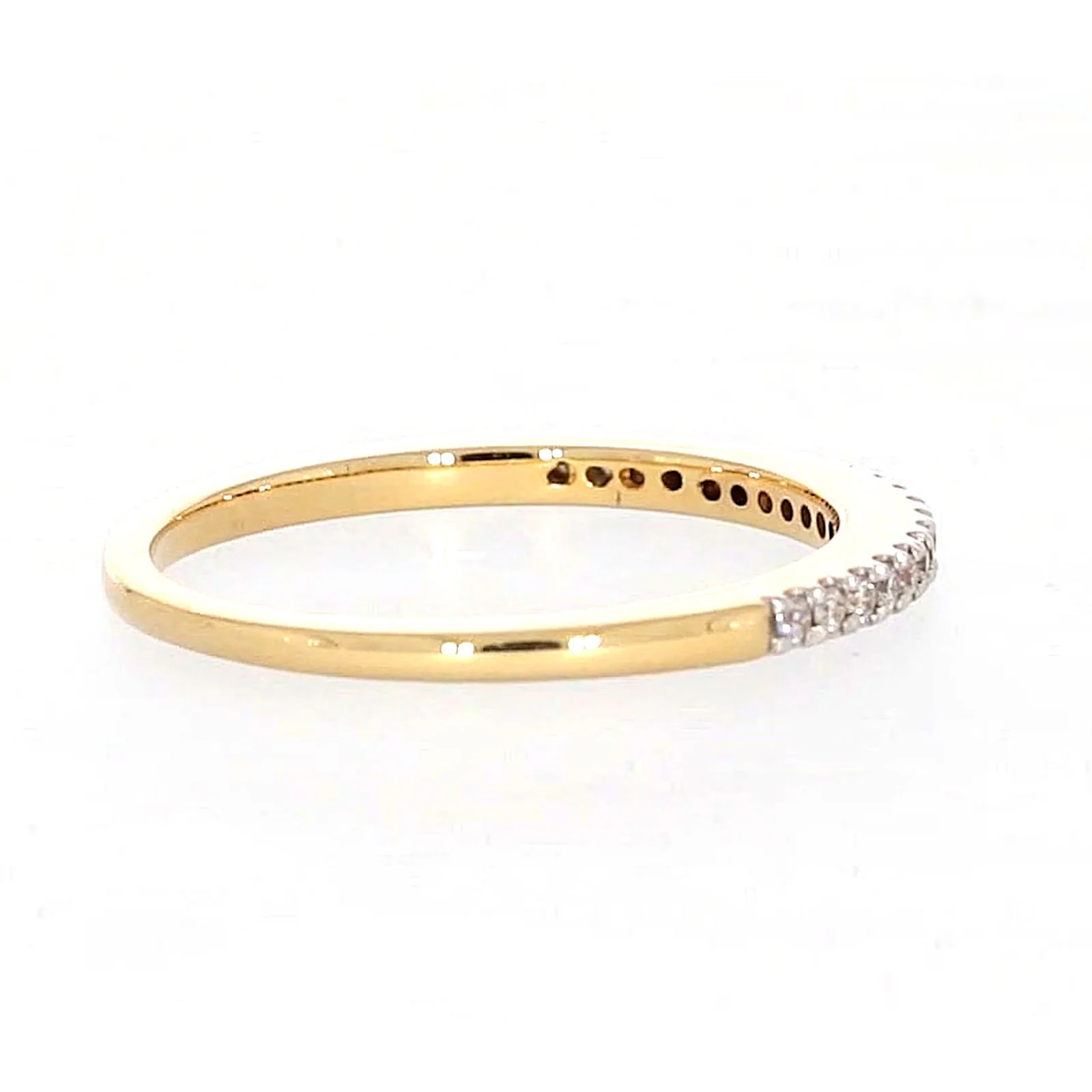 New York 14ct Yellow Gold Round Brilliant Cut 0.15 CARAT tw of Diamonds Ring - Image 54
