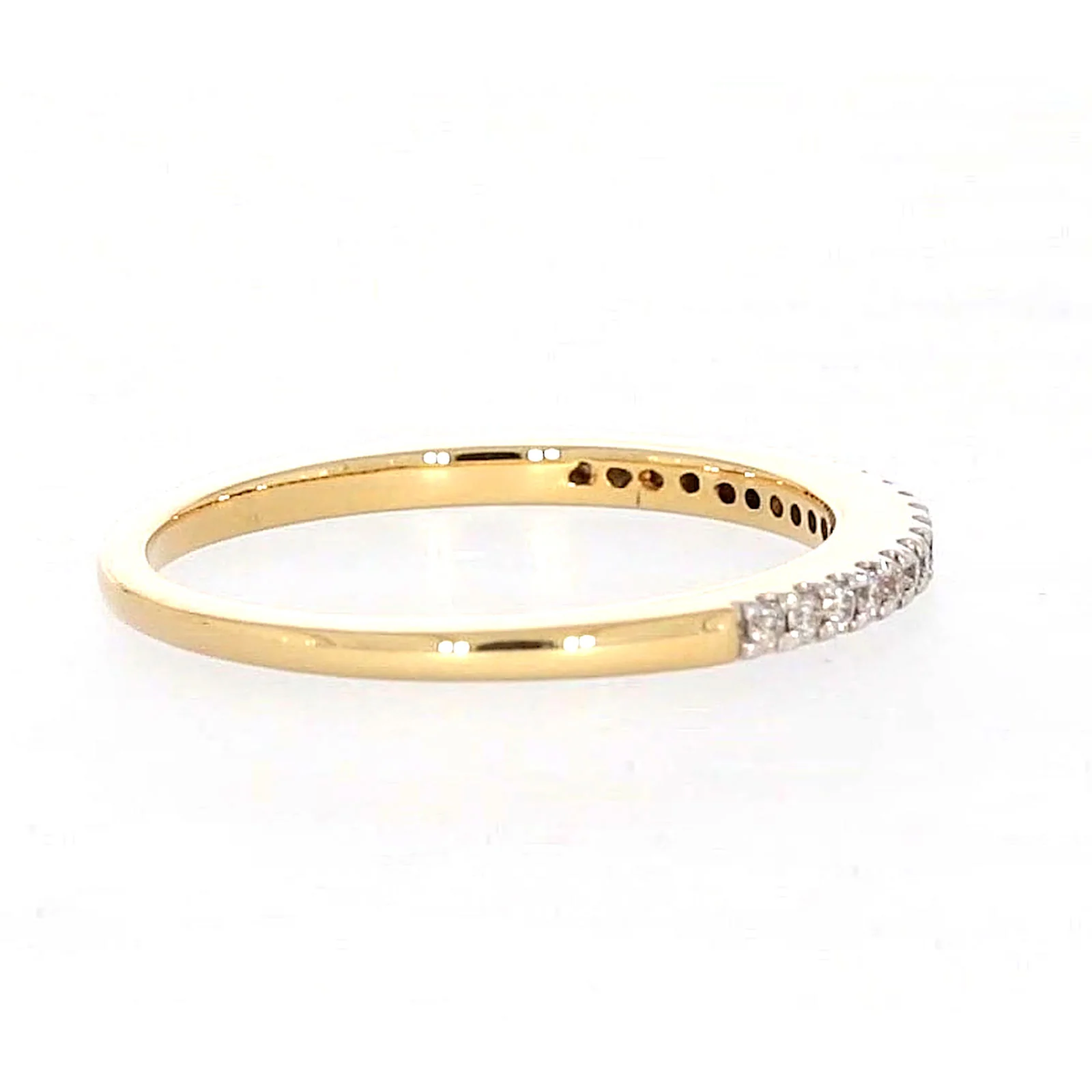 New York 14ct Yellow Gold Round Brilliant Cut 0.15 CARAT tw of Diamonds Ring - Image 55
