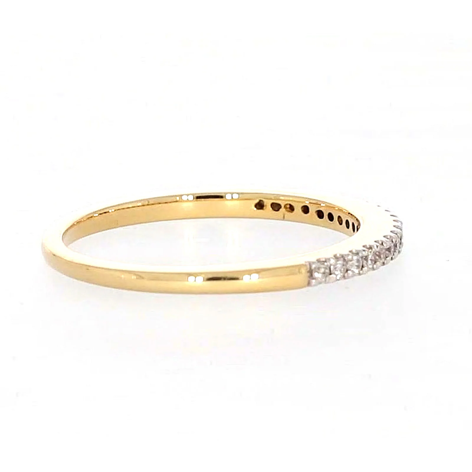 New York 14ct Yellow Gold Round Brilliant Cut 0.15 CARAT tw of Diamonds Ring - Image 56