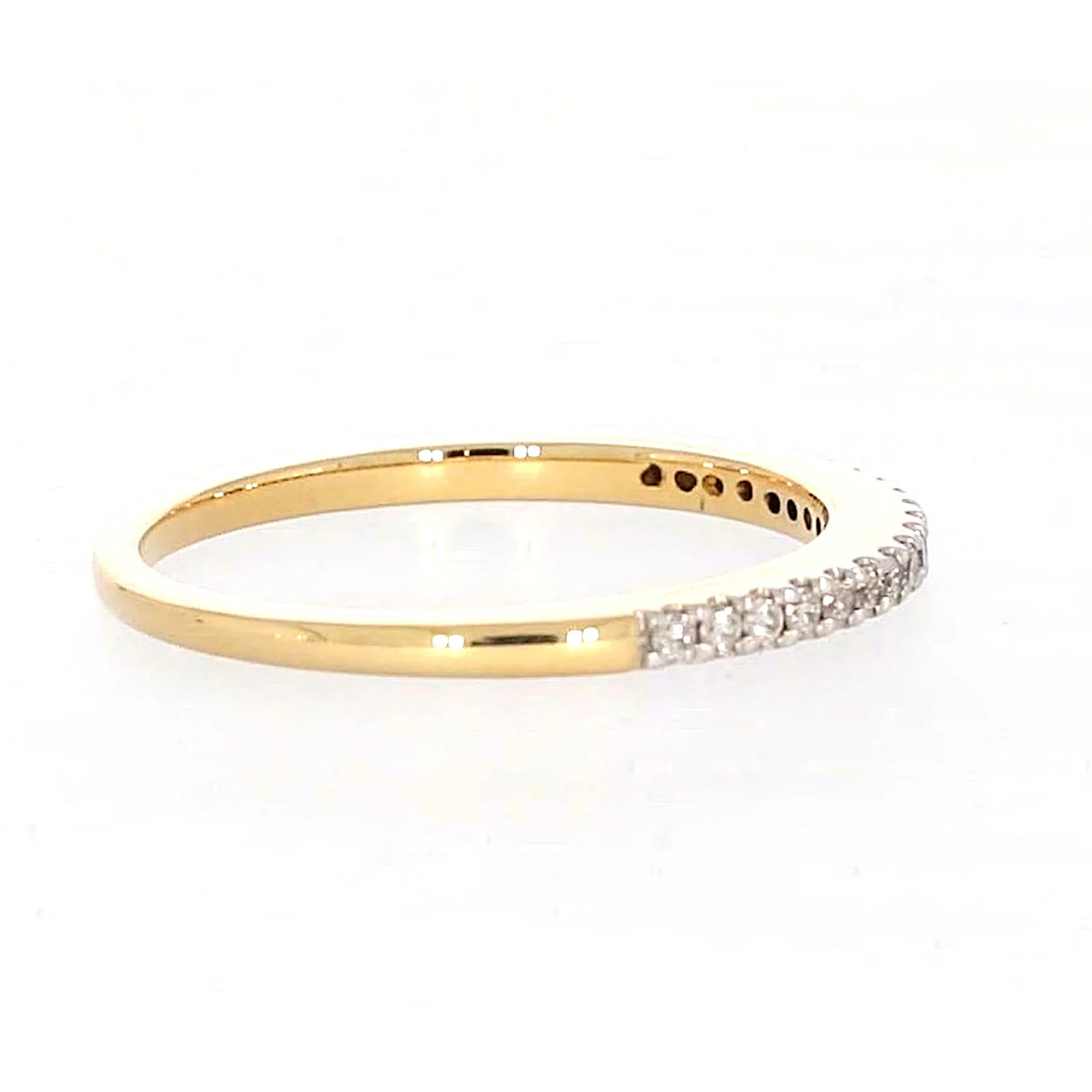 New York 14ct Yellow Gold Round Brilliant Cut 0.15 CARAT tw of Diamonds Ring - Image 58