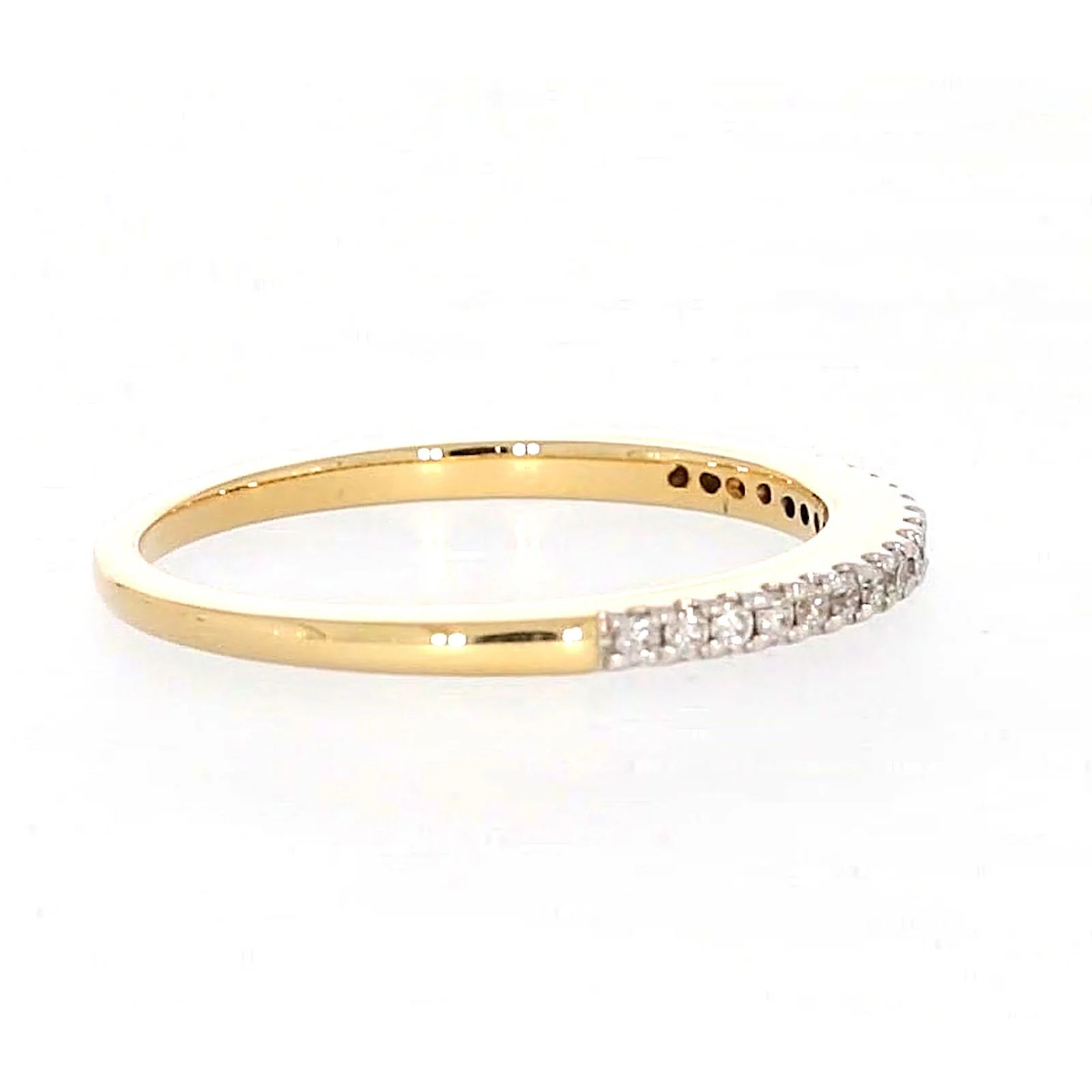 New York 14ct Yellow Gold Round Brilliant Cut 0.15 CARAT tw of Diamonds Ring - Image 59