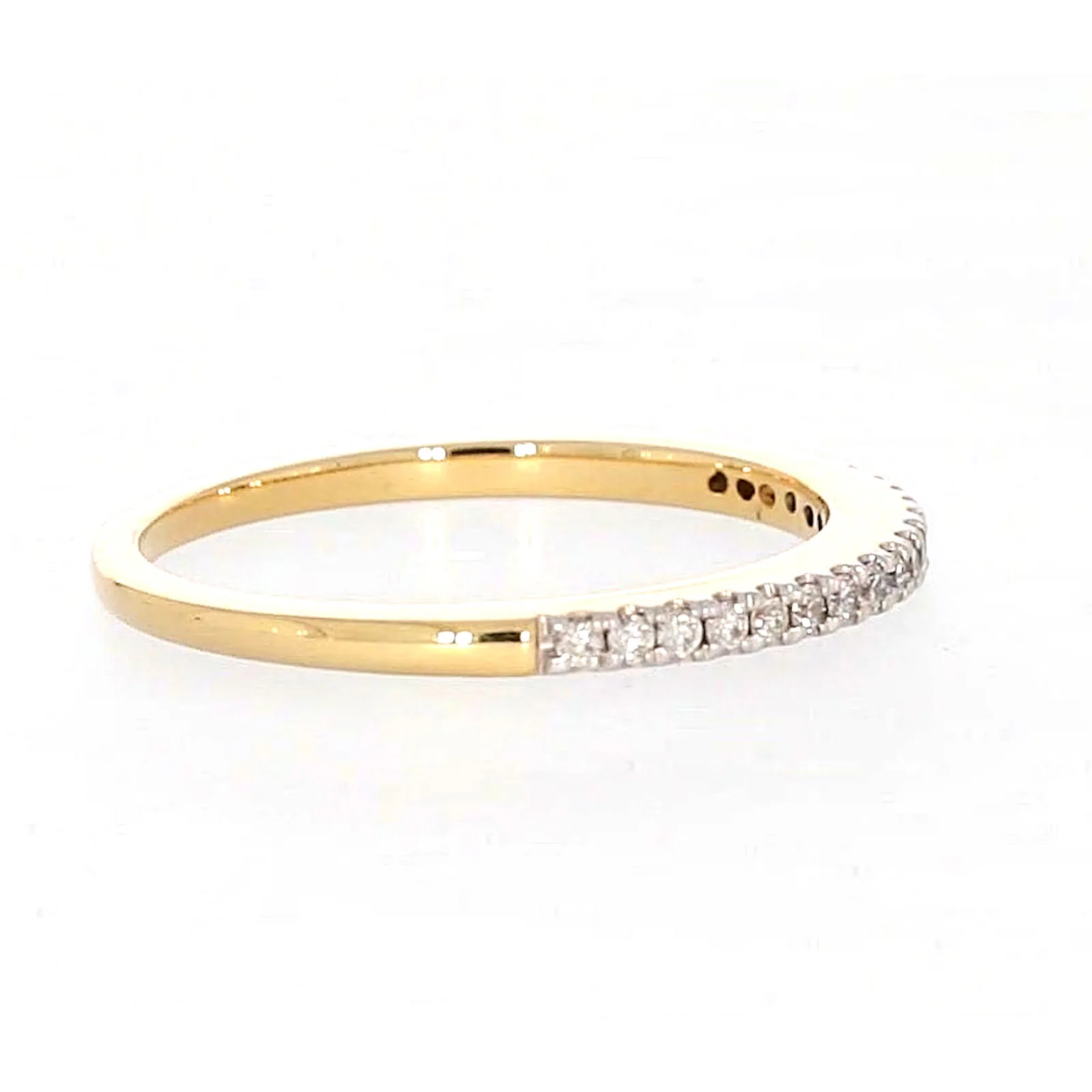 New York 14ct Yellow Gold Round Brilliant Cut 0.15 CARAT tw of Diamonds Ring - Image 61
