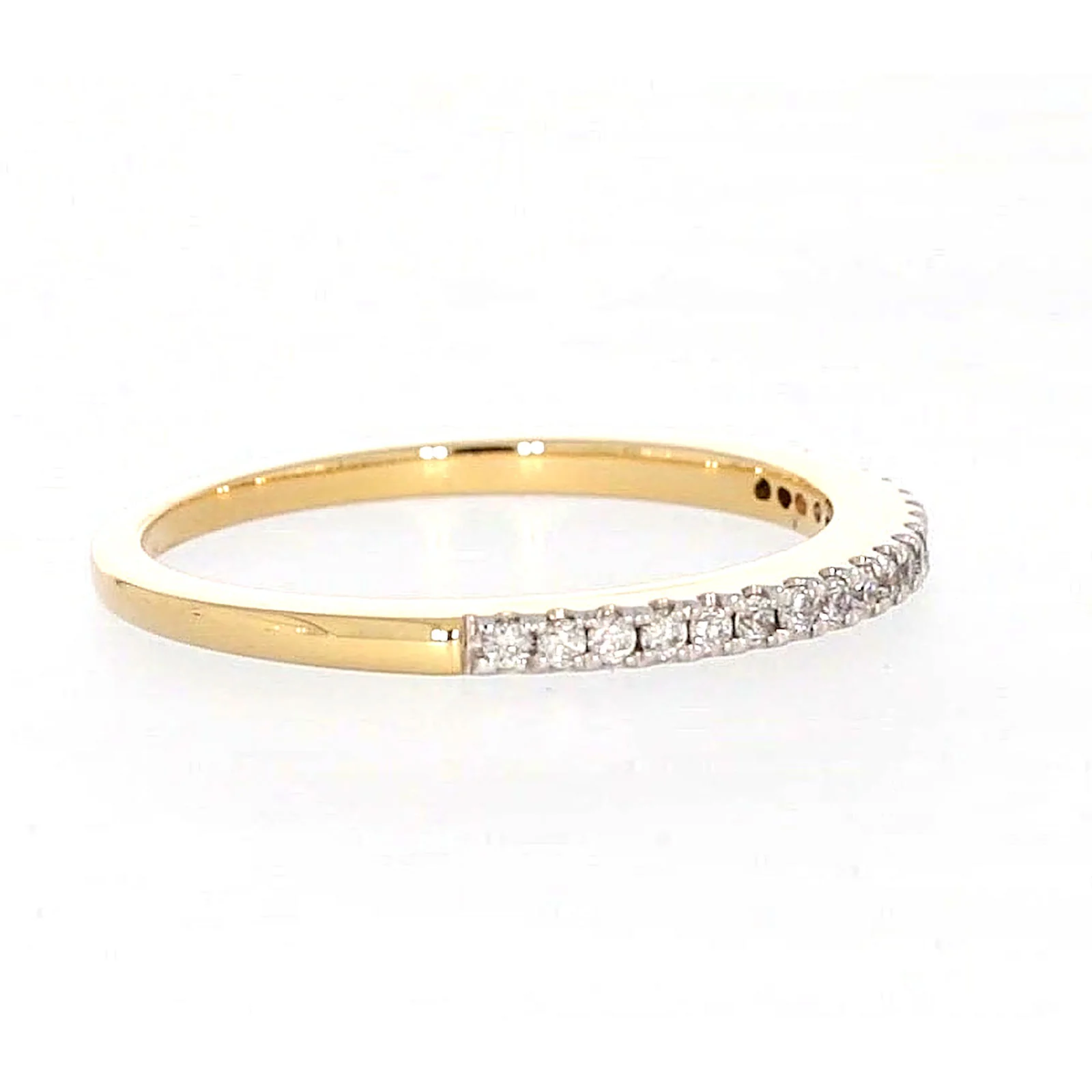 New York 14ct Yellow Gold Round Brilliant Cut 0.15 CARAT tw of Diamonds Ring - Image 63