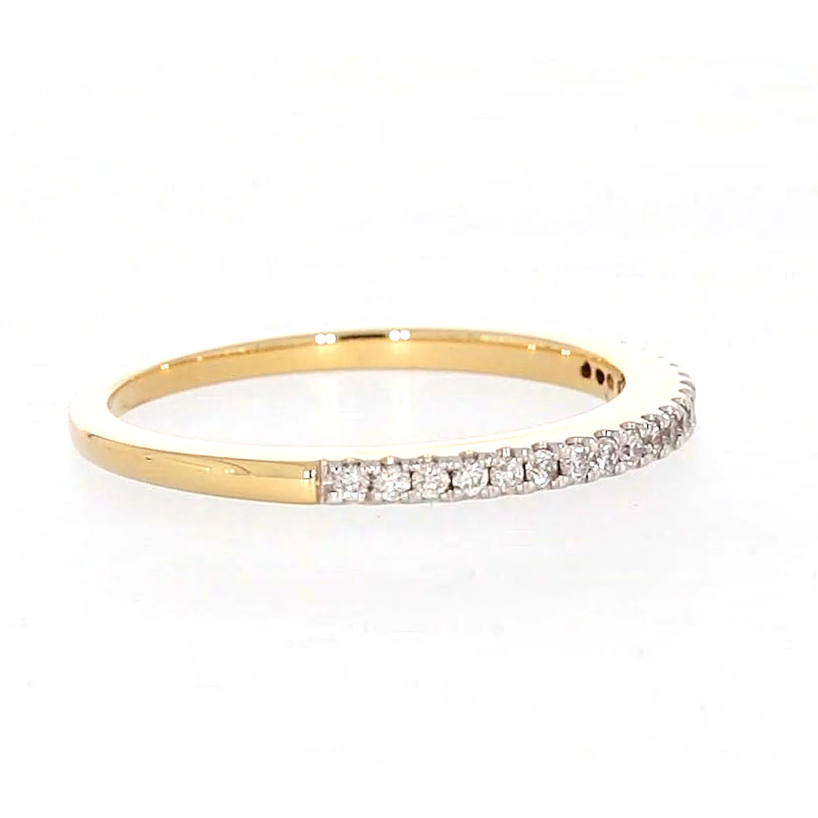 New York 14ct Yellow Gold Round Brilliant Cut 0.15 CARAT tw of Diamonds Ring - Image 64