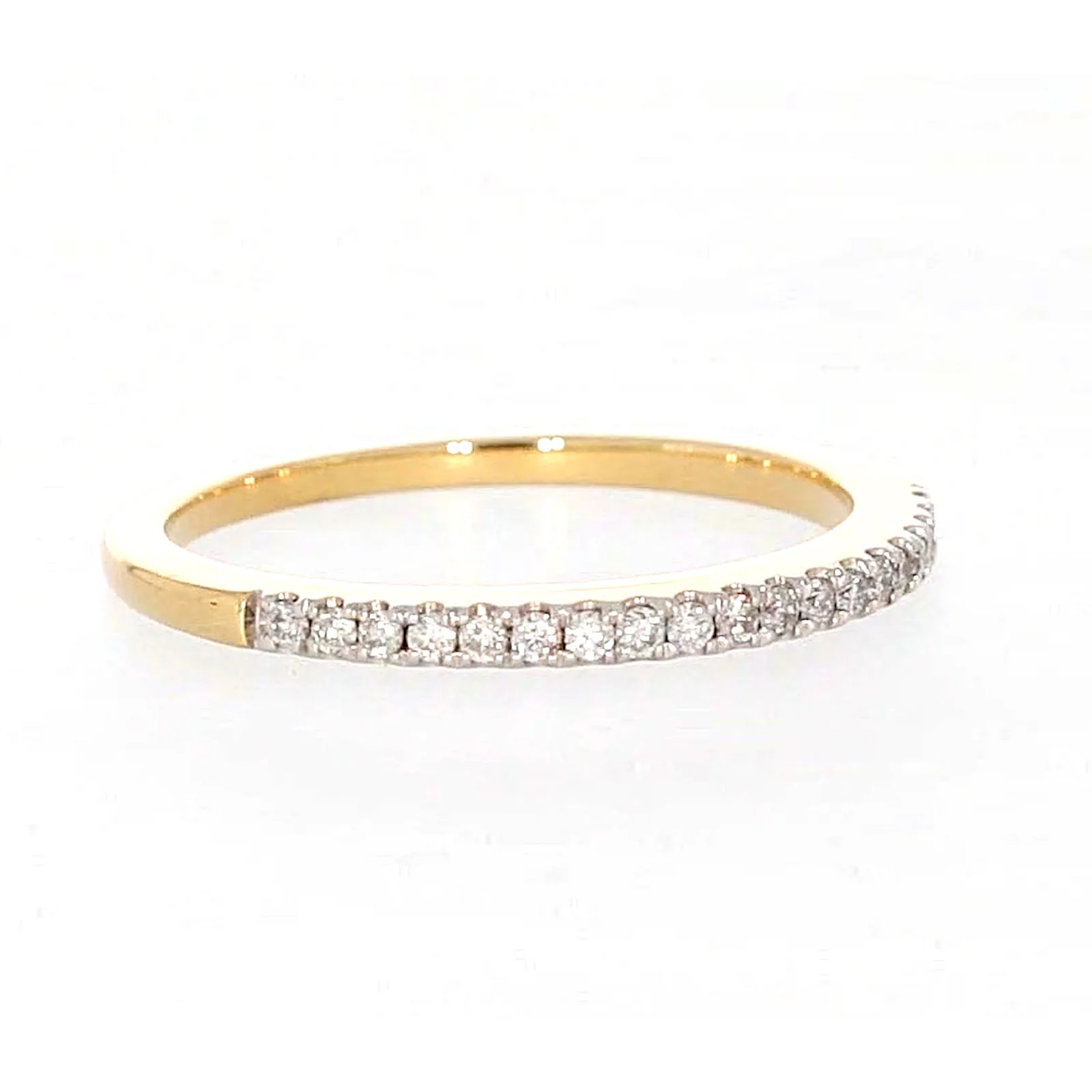 New York 14ct Yellow Gold Round Brilliant Cut 0.15 CARAT tw of Diamonds Ring - Image 70