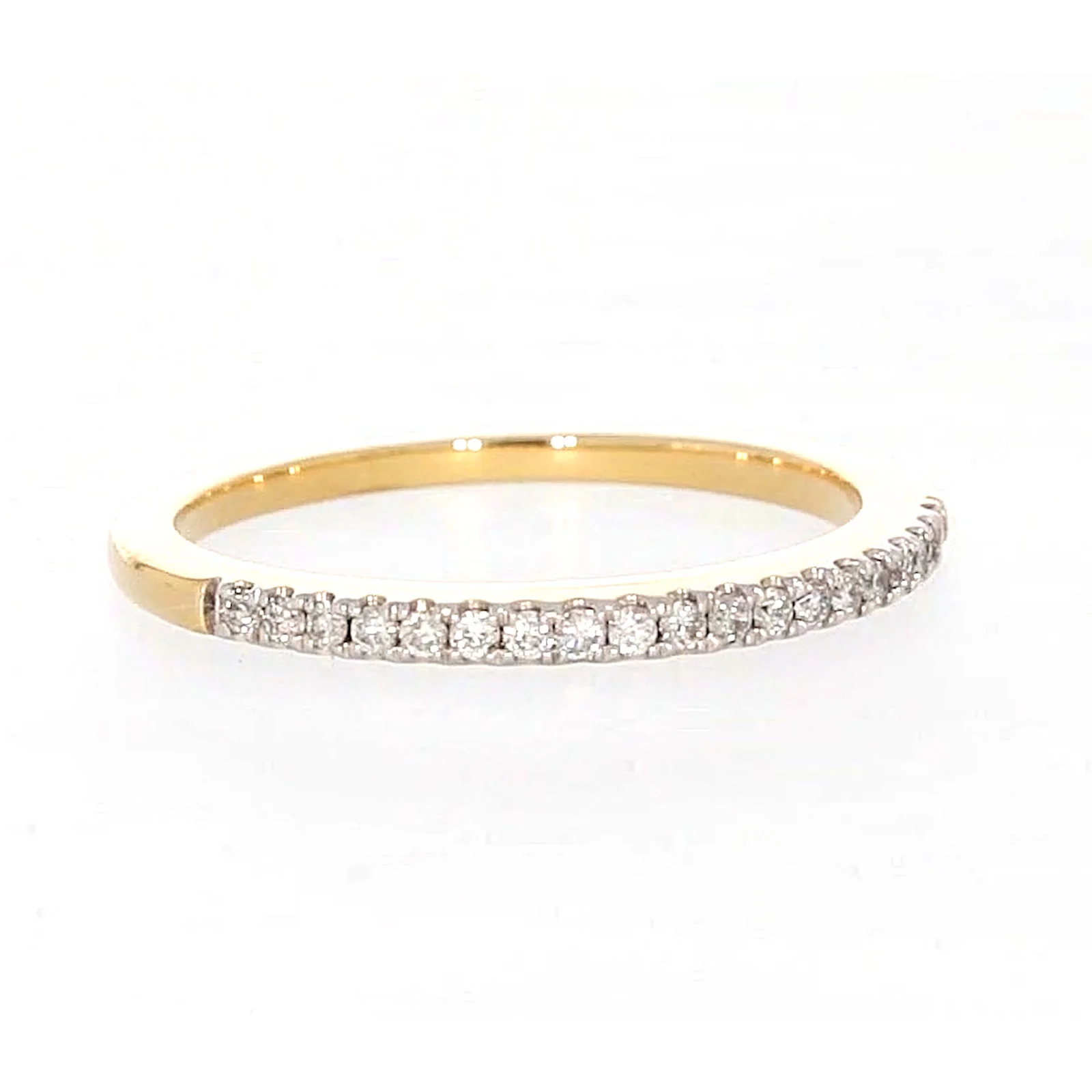 New York 14ct Yellow Gold Round Brilliant Cut 0.15 CARAT tw of Diamonds Ring - Image 72
