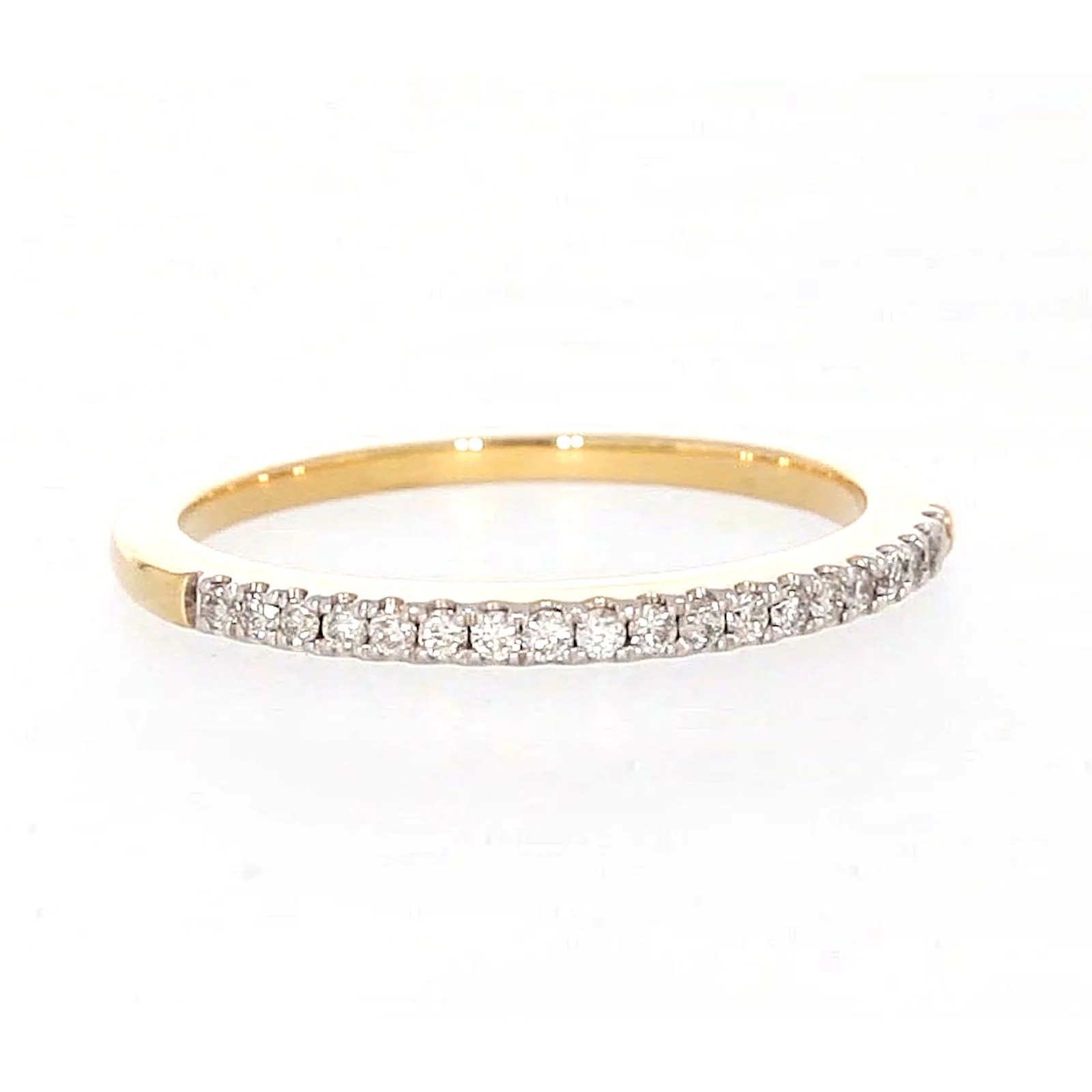 New York 14ct Yellow Gold Round Brilliant Cut 0.15 CARAT tw of Diamonds Ring - Image 73