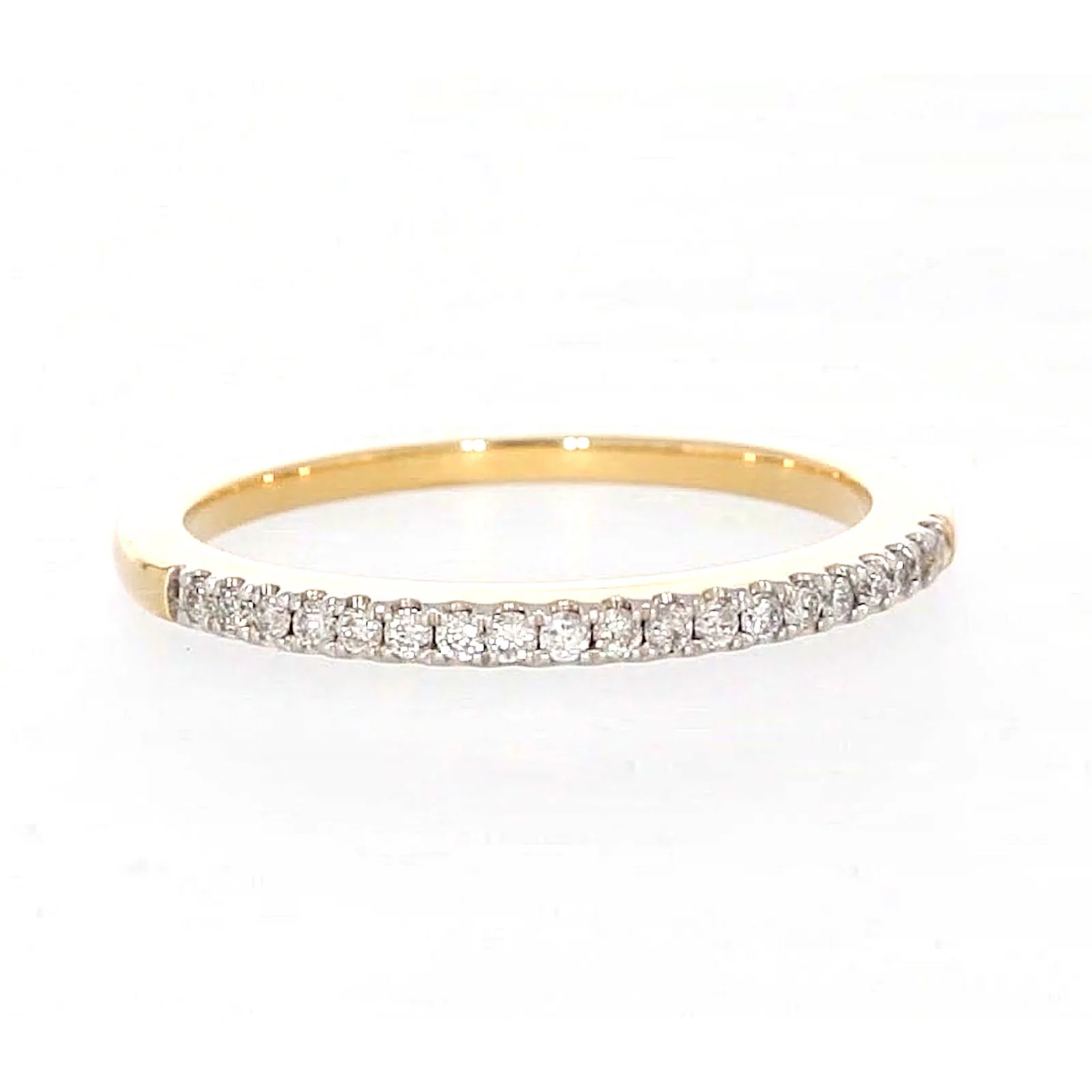 New York 14ct Yellow Gold Round Brilliant Cut 0.15 CARAT tw of Diamonds Ring - Image 74